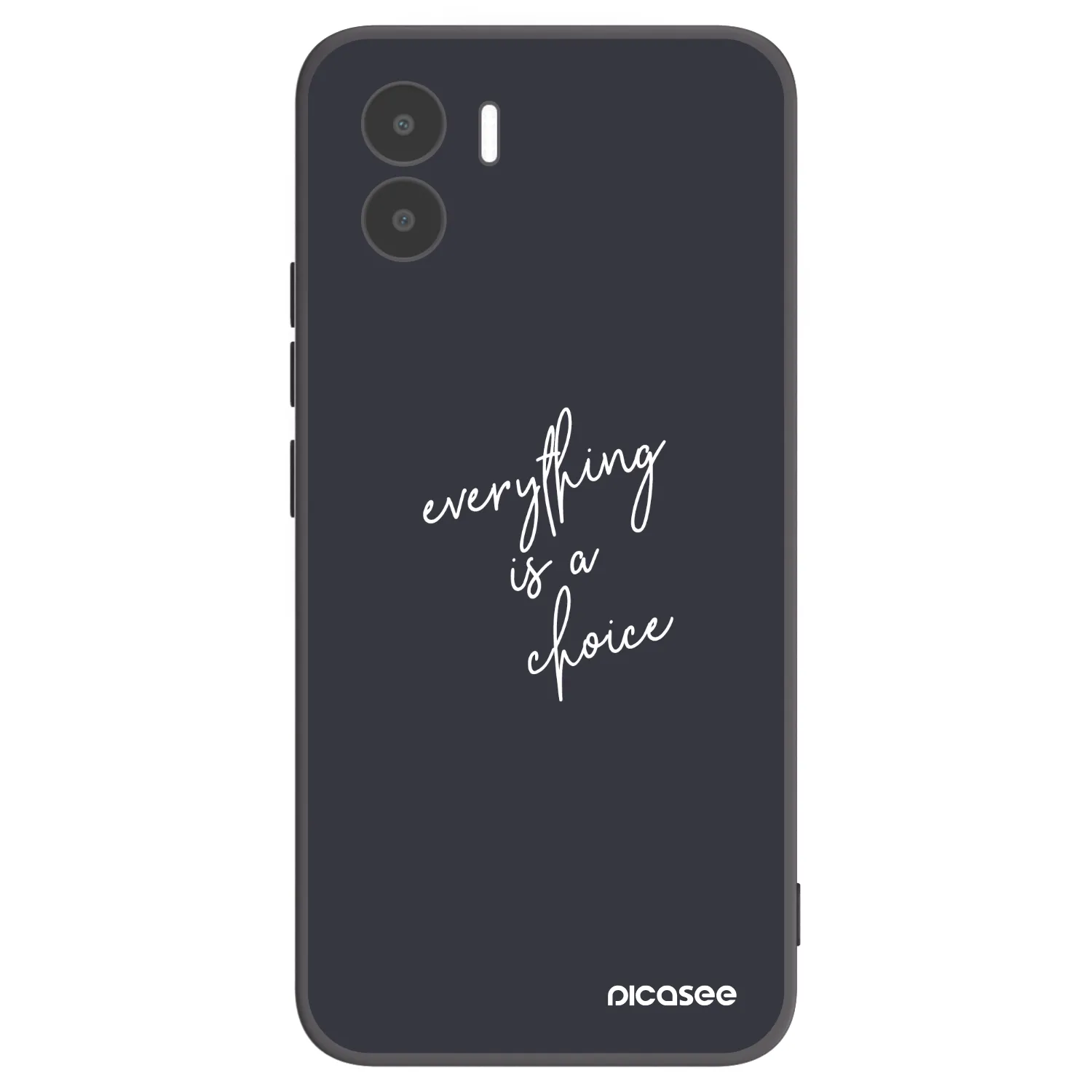 Picasee silikonowe czarne etui na Xiaomi Redmi A1 - Everything is a choice