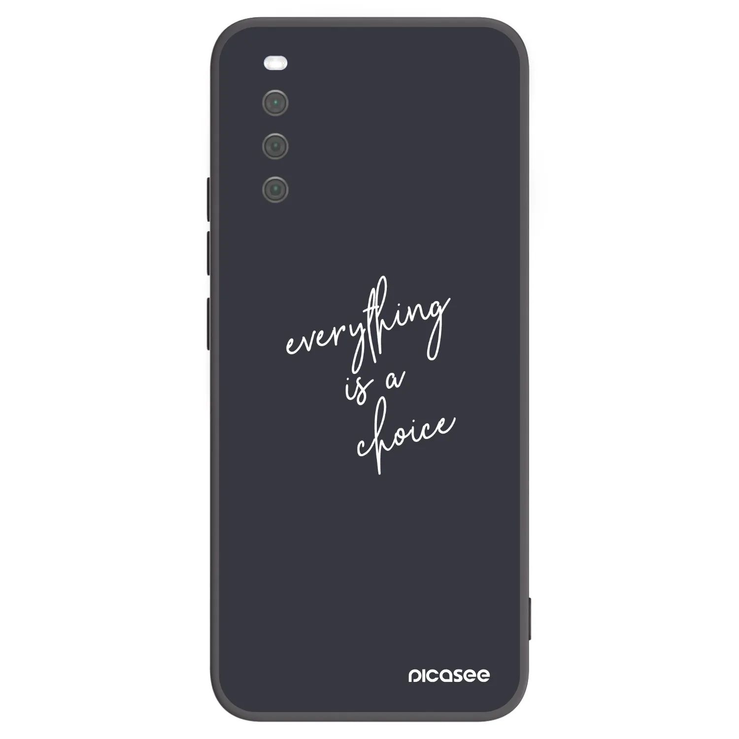 Picasee silikonowe czarne etui na Sony Xperia 10 III - Everything is a choice