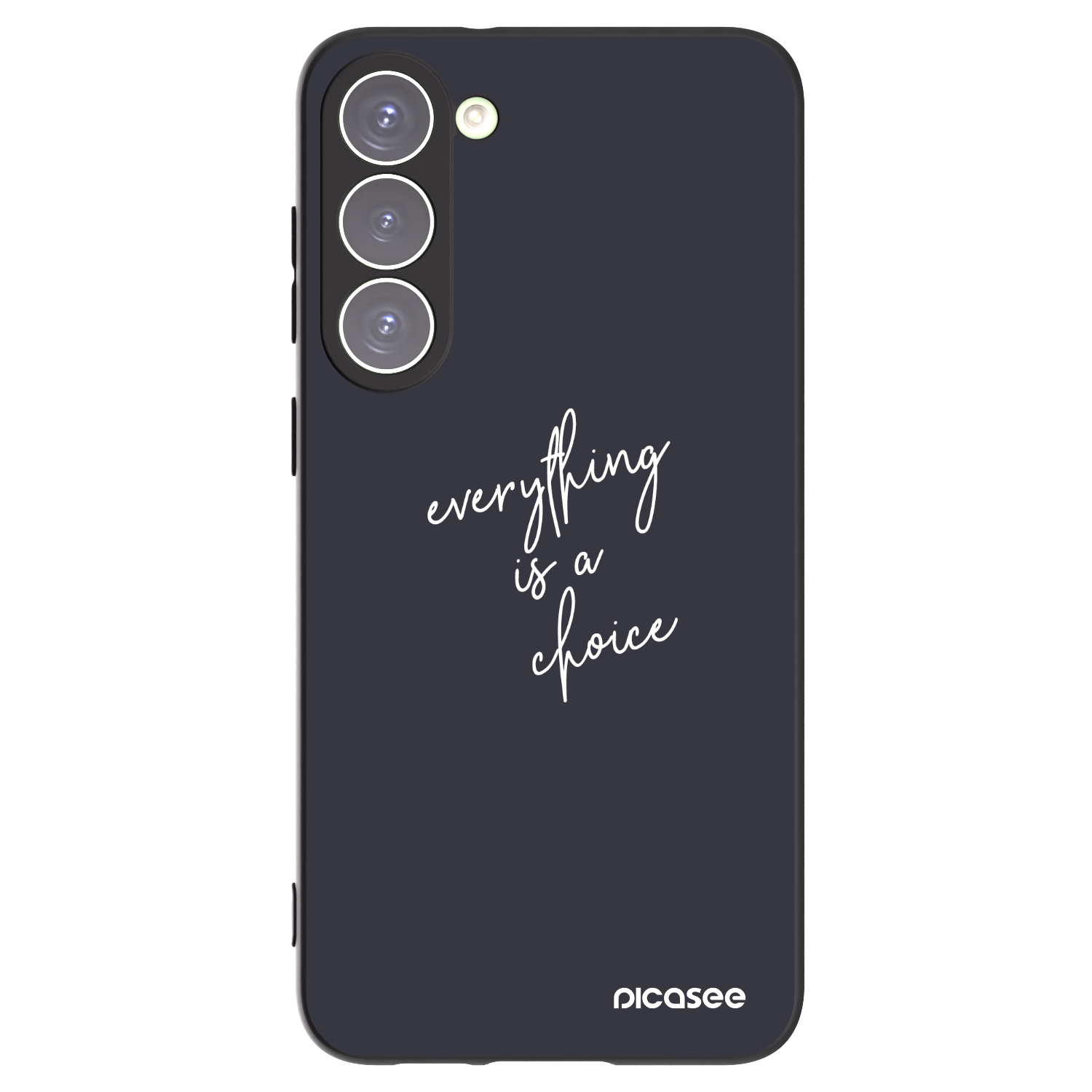 Picasee silikonowe czarne etui na Samsung Galaxy S23+ 5G - Everything is a choice