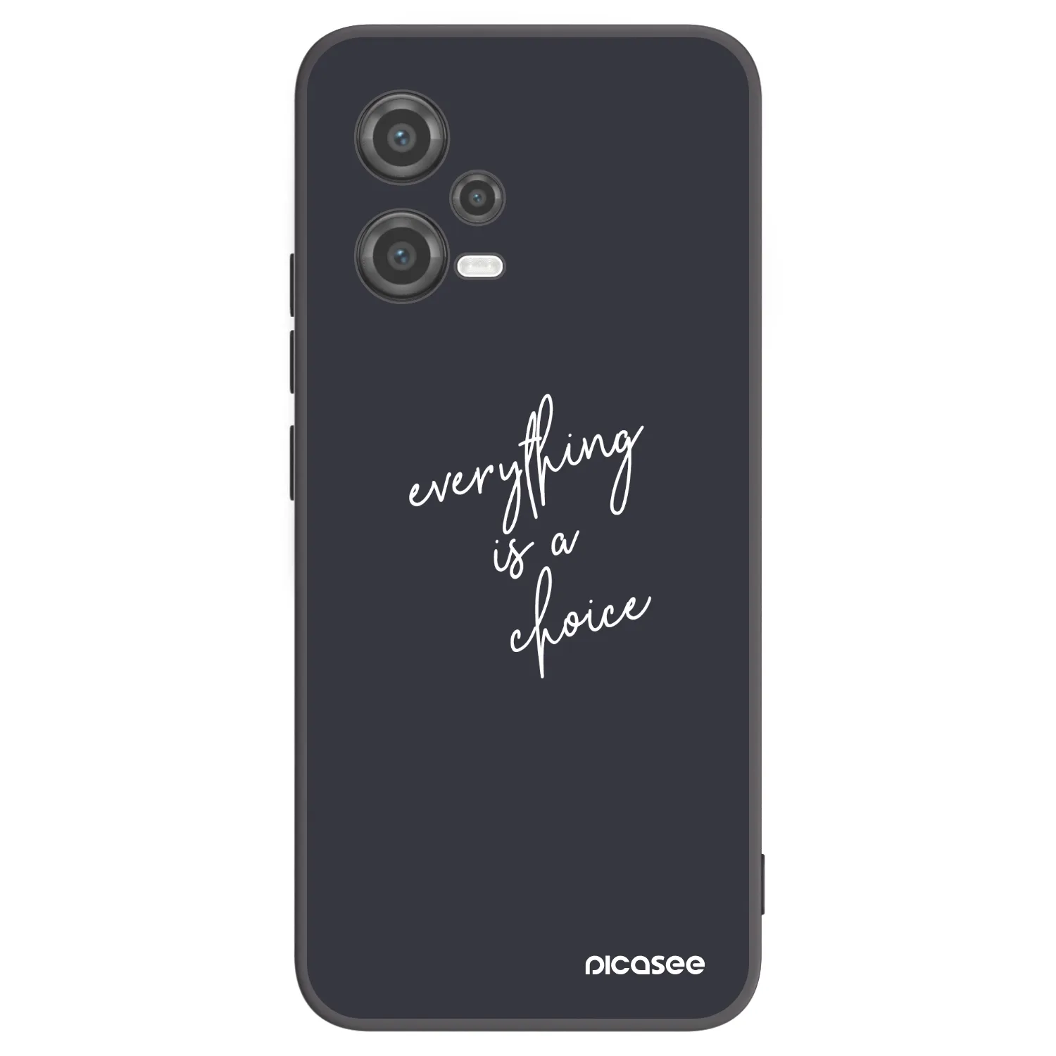 Picasee silikonowe czarne etui na Xiaomi Poco X5 - Everything is a choice