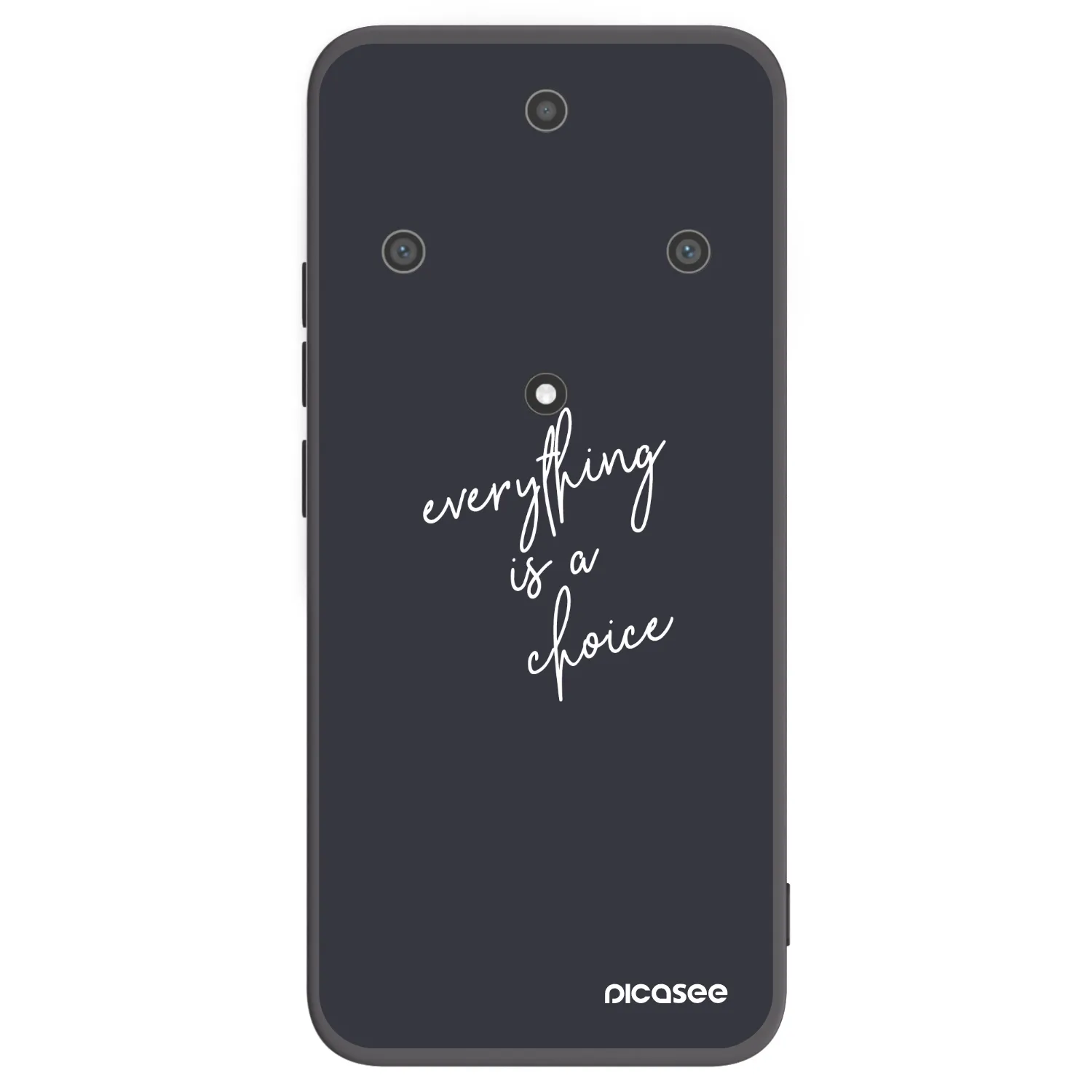 Picasee silikonowe czarne etui na Honor Magic5 Lite 5G - Everything is a choice