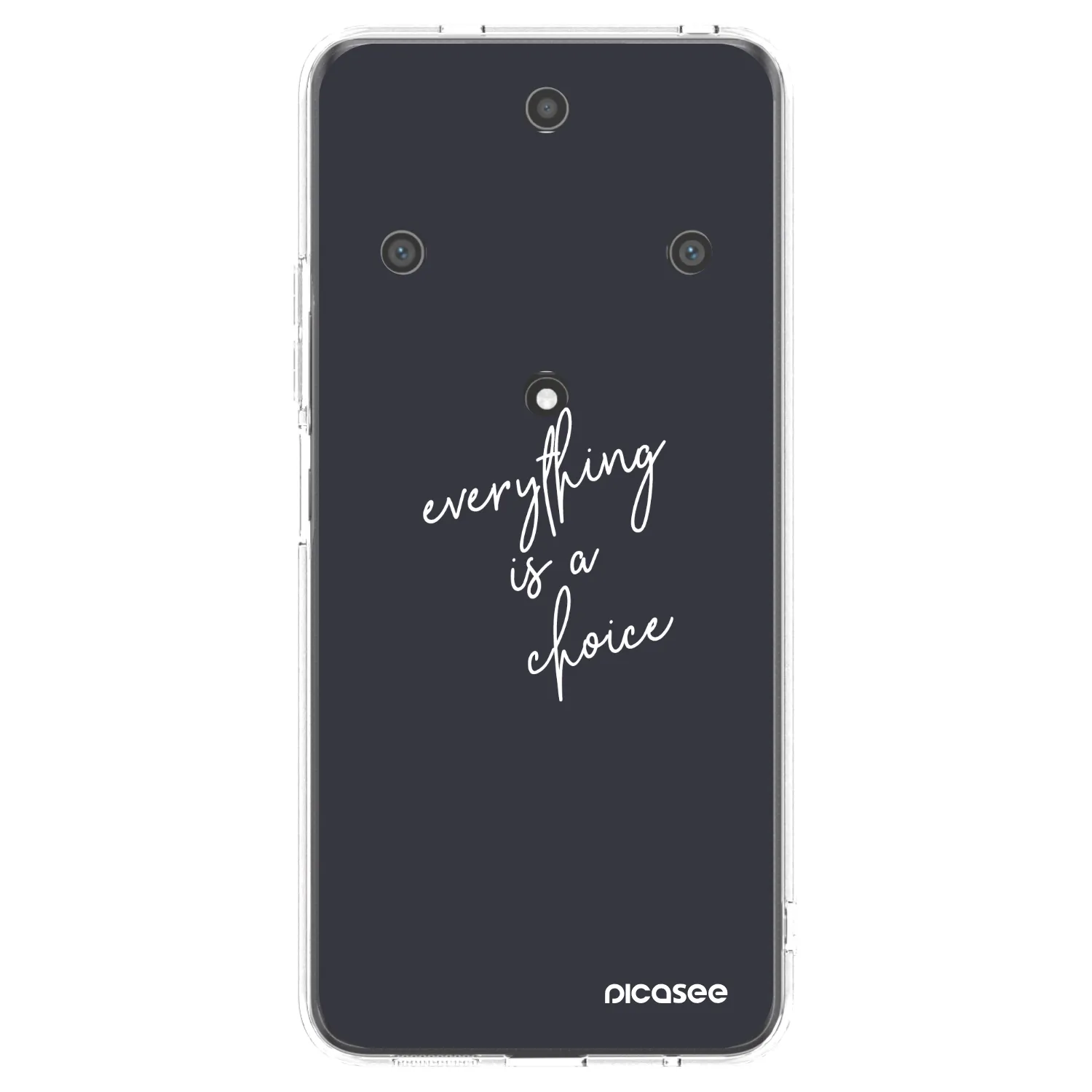 Picasee silikonowe przeźroczyste etui na Honor Magic5 Lite 5G - Everything is a choice