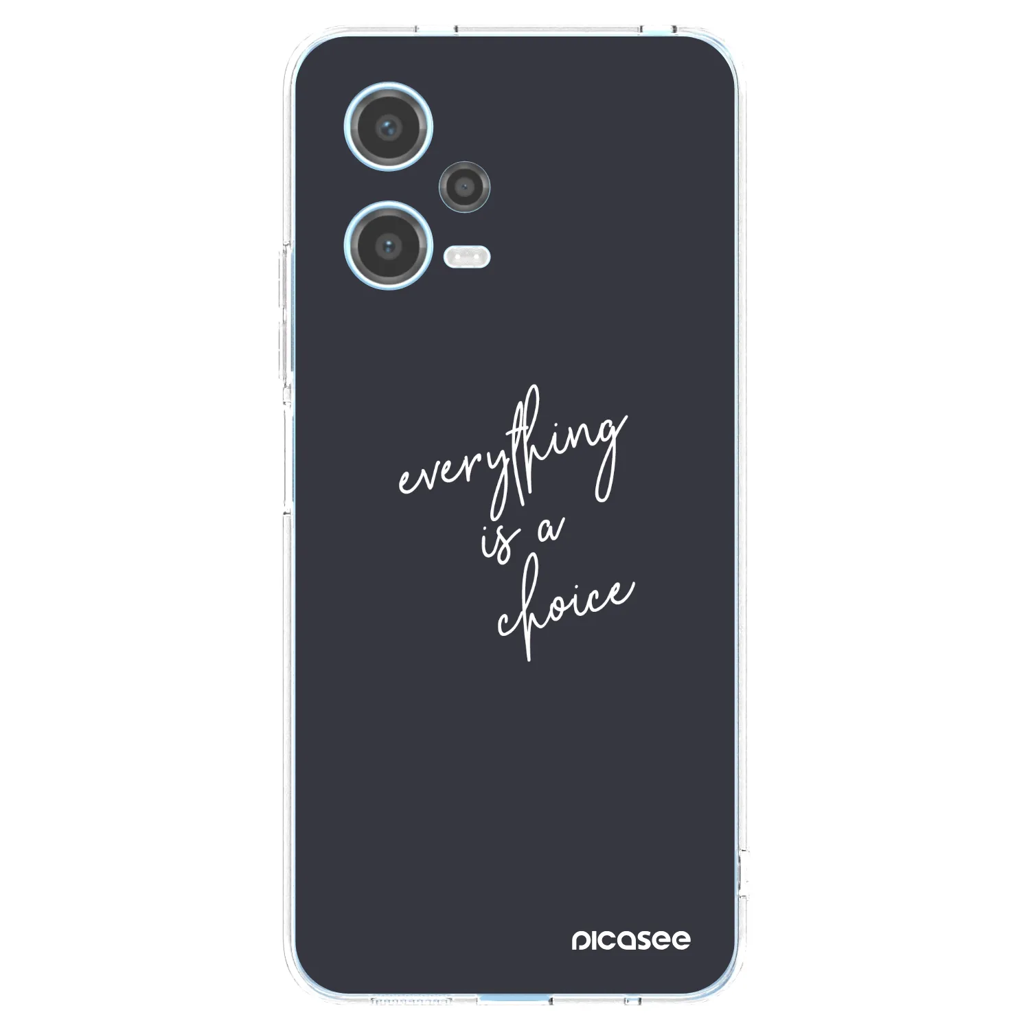 Picasee silikonowe przeźroczyste etui na Xiaomi Redmi Note 12 5G - Everything is a choice