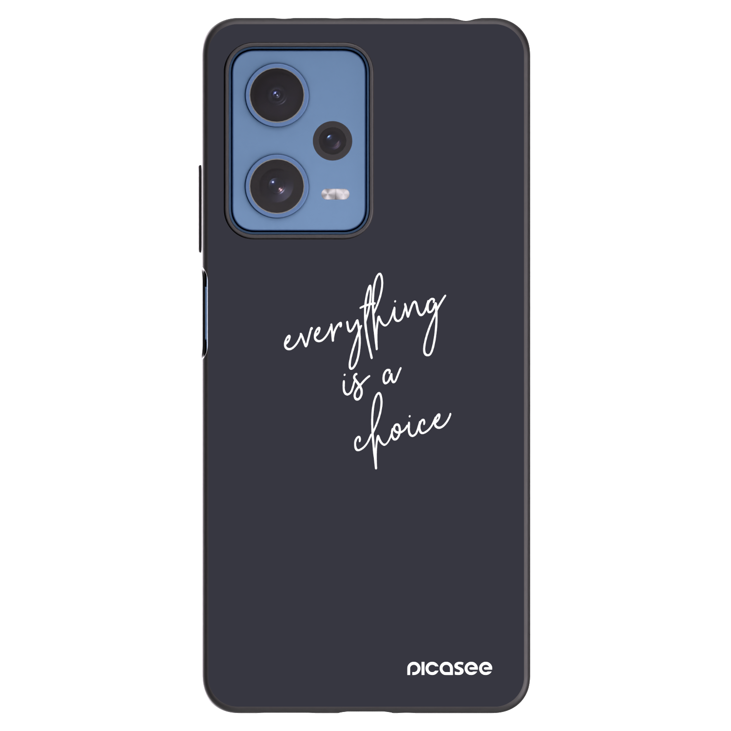 Picasee silikonowe czarne etui na Xiaomi Redmi Note 12 Pro 5G - Everything is a choice