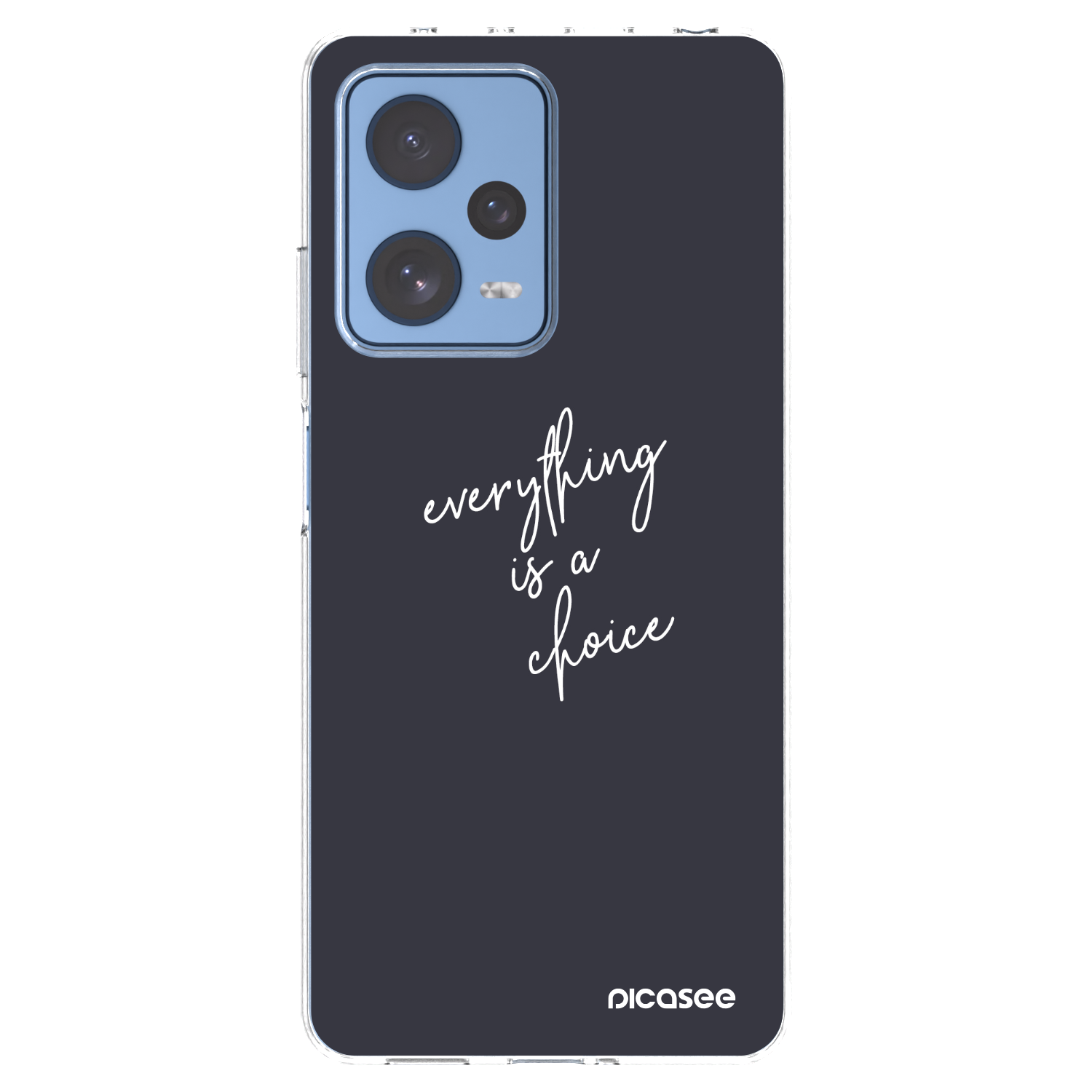Picasee silikonowe przeźroczyste etui na Xiaomi Redmi Note 12 Pro 5G - Everything is a choice