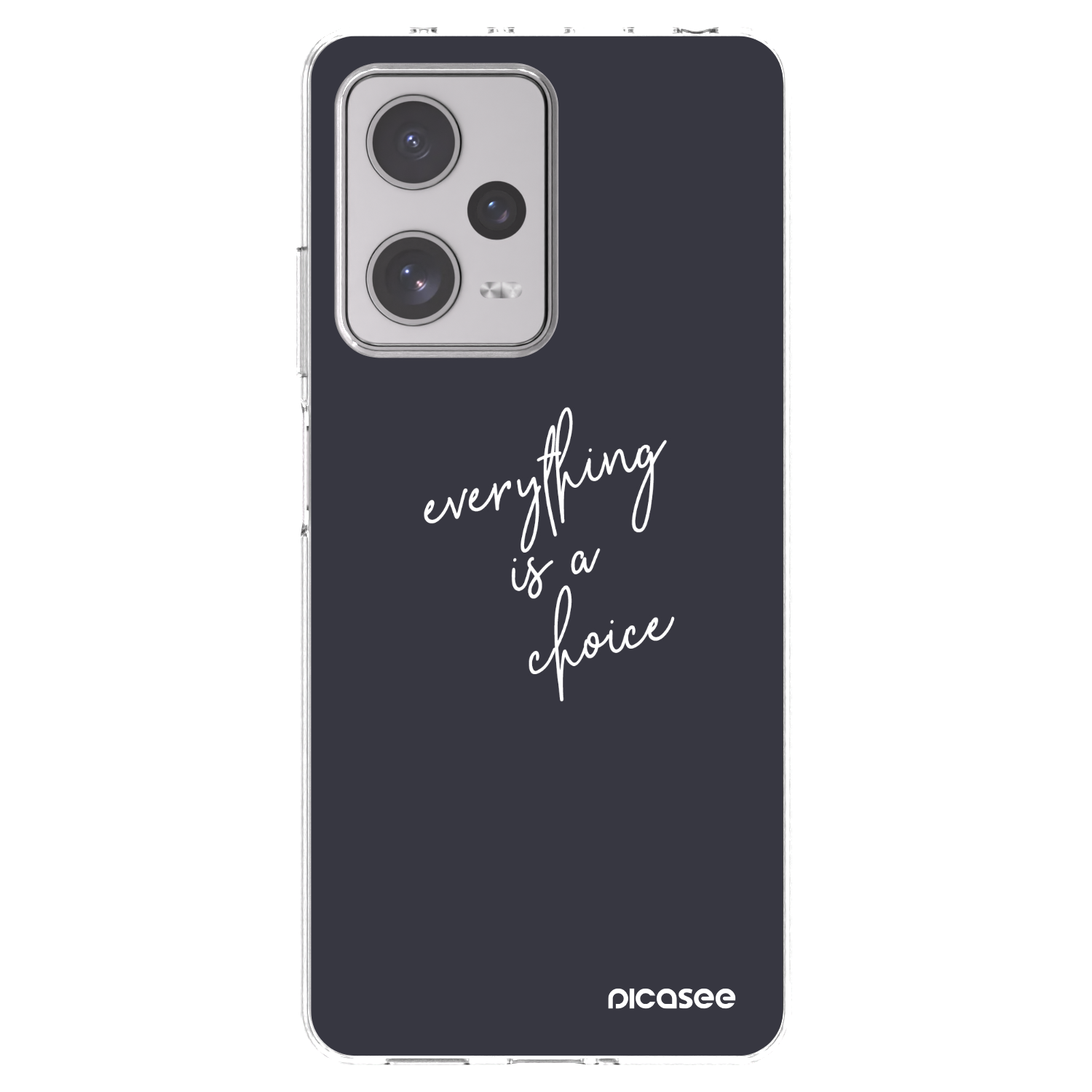 Picasee silikonowe przeźroczyste etui na Xiaomi Redmi Note 12 Pro+ 5G - Everything is a choice