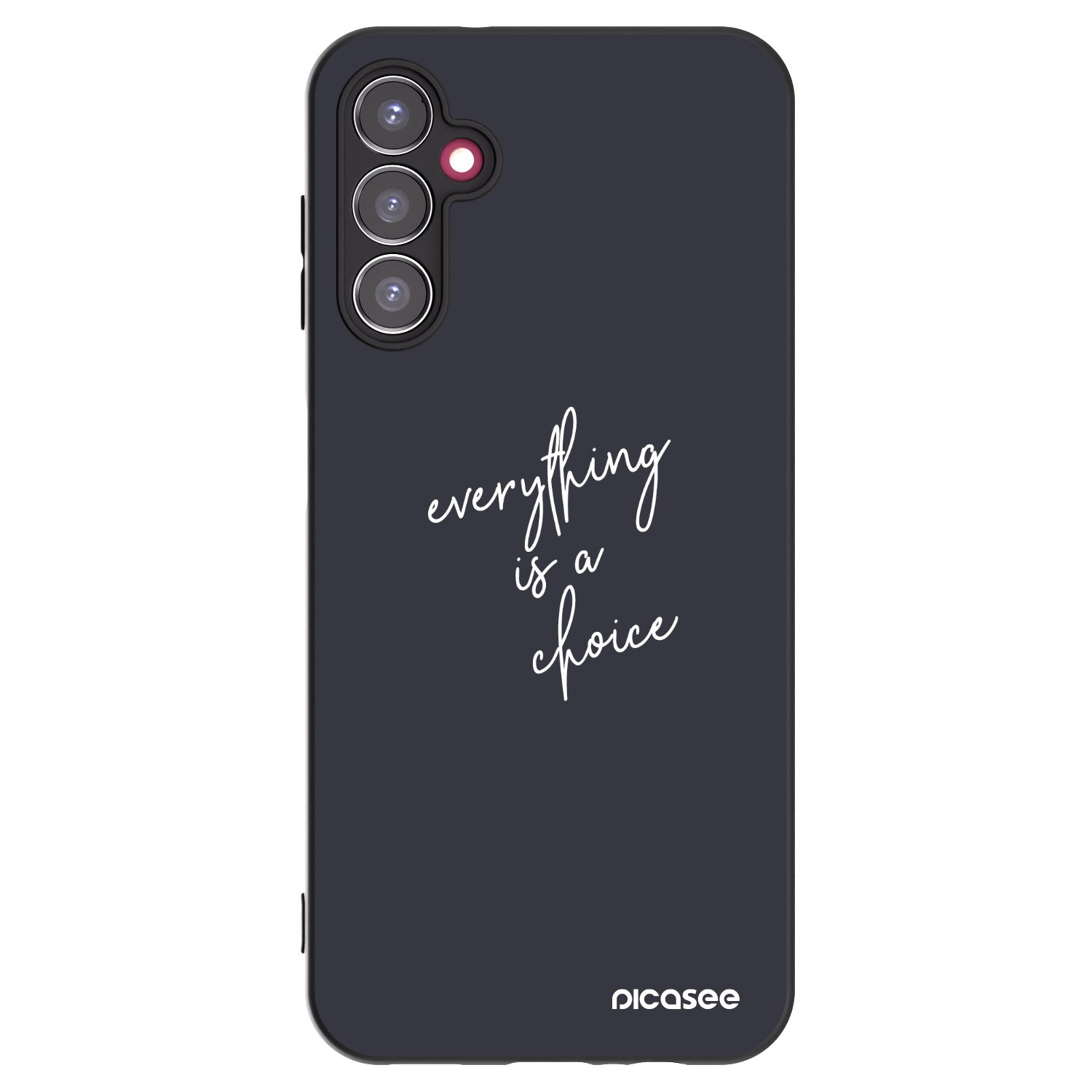 Picasee silikonowe czarne etui na Samsung Galaxy A14 4G A145R - Everything is a choice