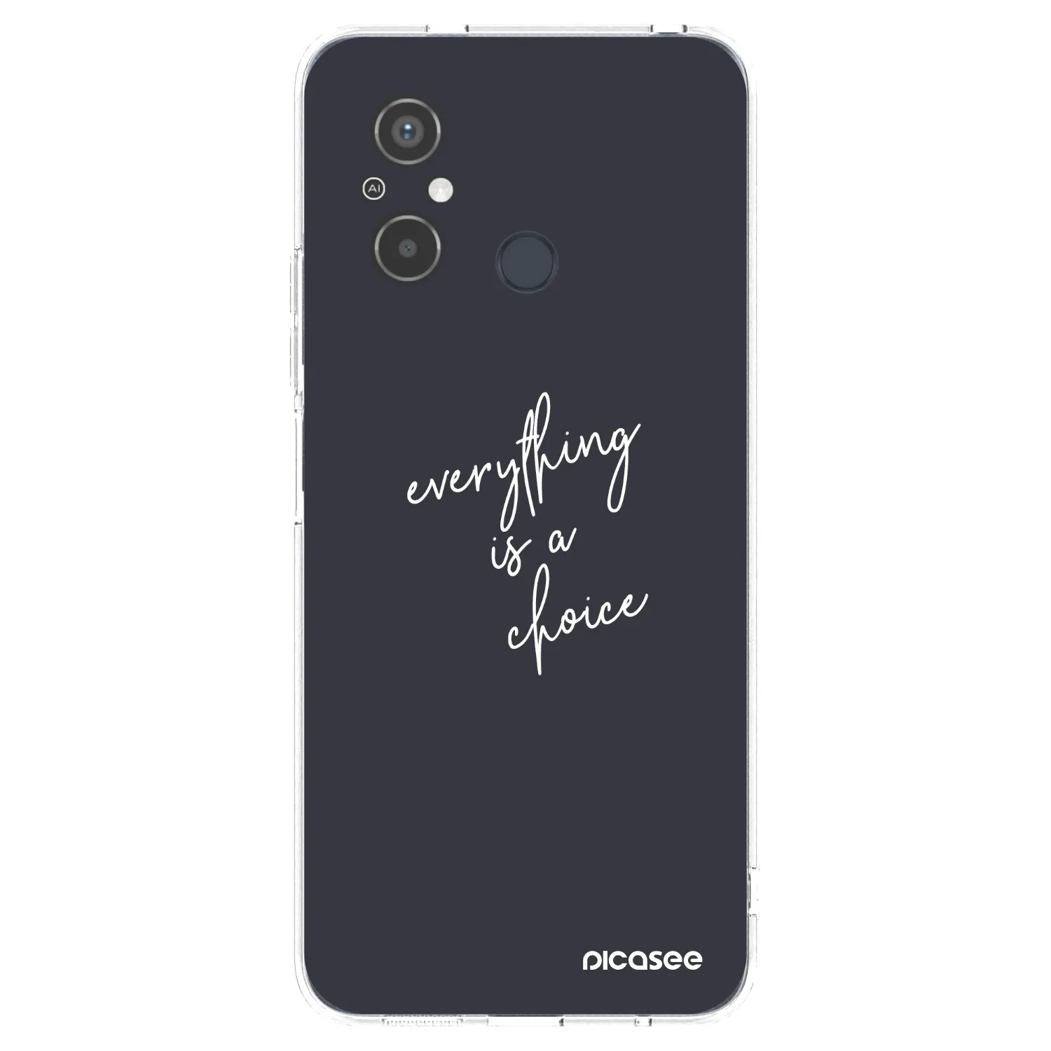 Picasee silikonowe przeźroczyste etui na Xiaomi Redmi 12C - Everything is a choice