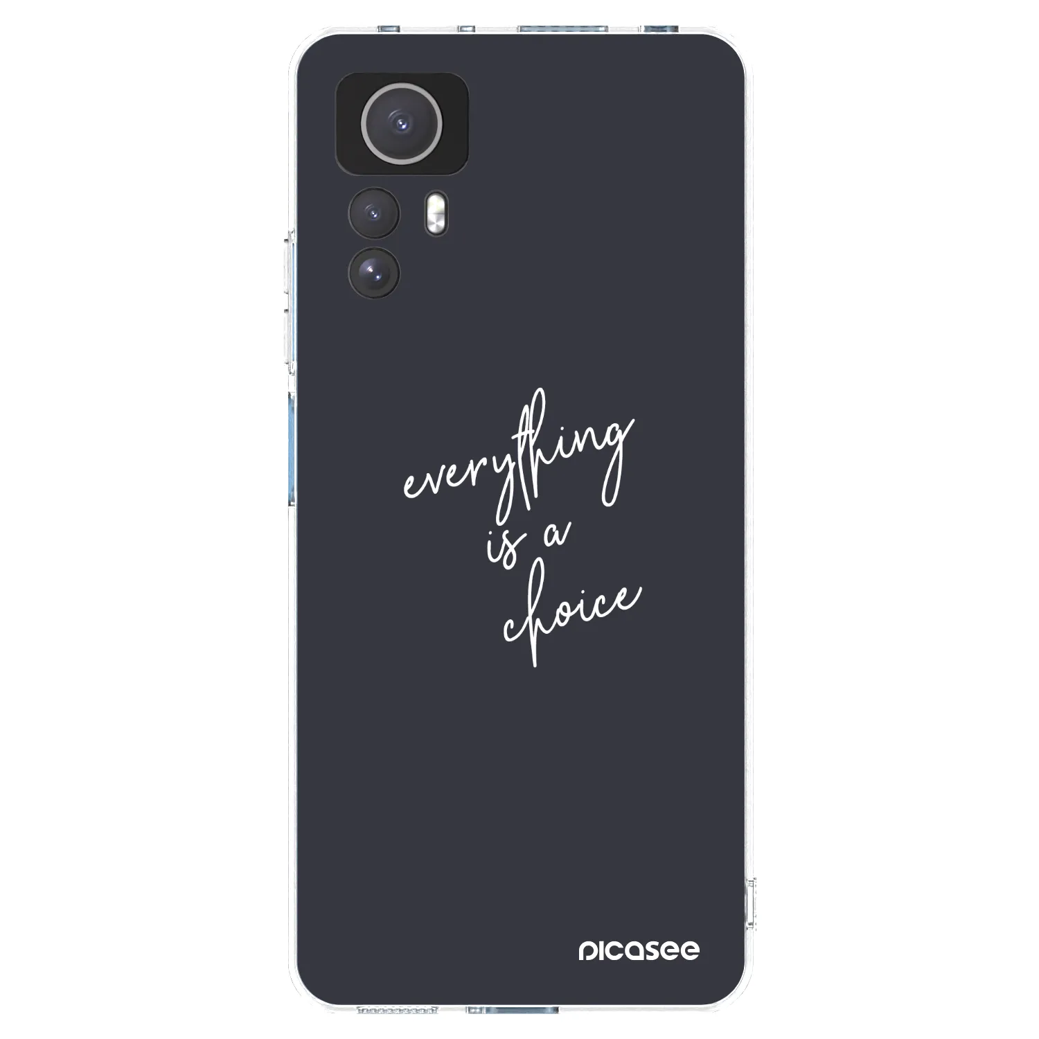 Picasee silikonowe przeźroczyste etui na Xiaomi Redmi Note 12S - Everything is a choice