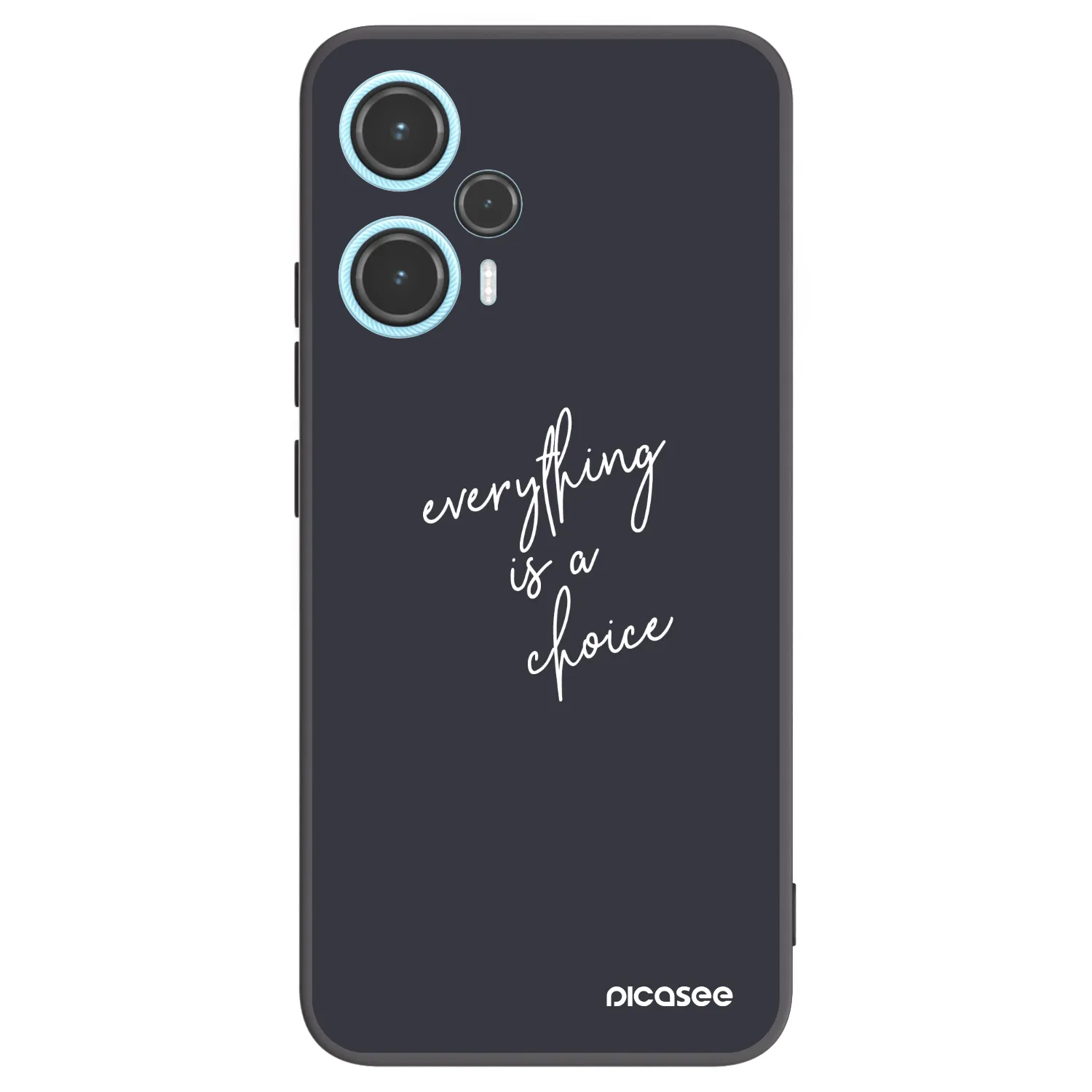 Picasee silikonowe czarne etui na Xiaomi Poco F5 - Everything is a choice