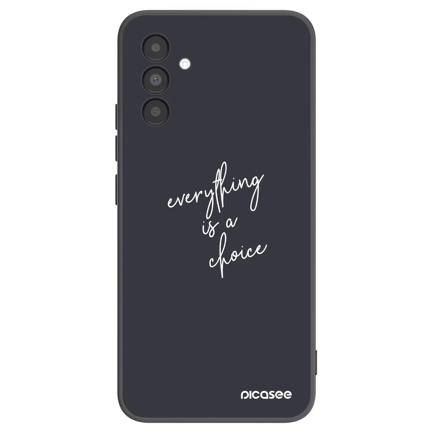 Picasee silikonowe czarne etui na Samsung Galaxy A04s A047F - Everything is a choice