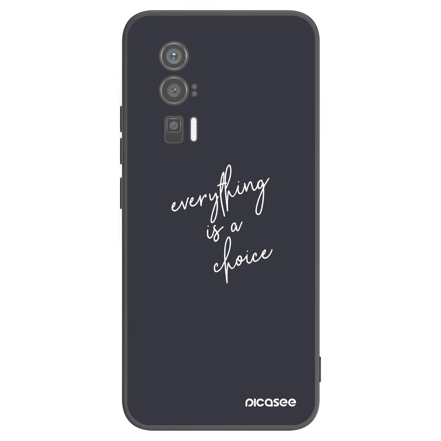Picasee silikonowe czarne etui na Xiaomi Poco F5 Pro 5G - Everything is a choice