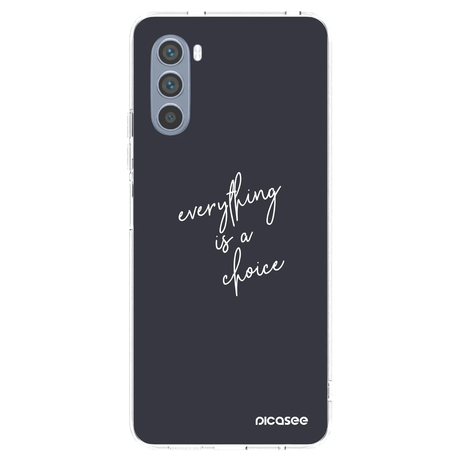 Picasee silikonowe przeźroczyste etui na Motorola Moto G62 - Everything is a choice