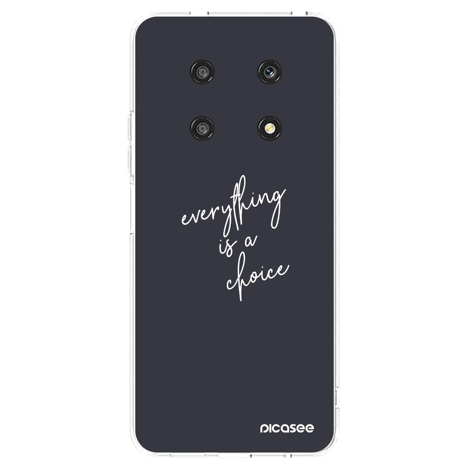 Picasee silikonowe przeźroczyste etui na Honor Magic4 Lite 5G - Everything is a choice