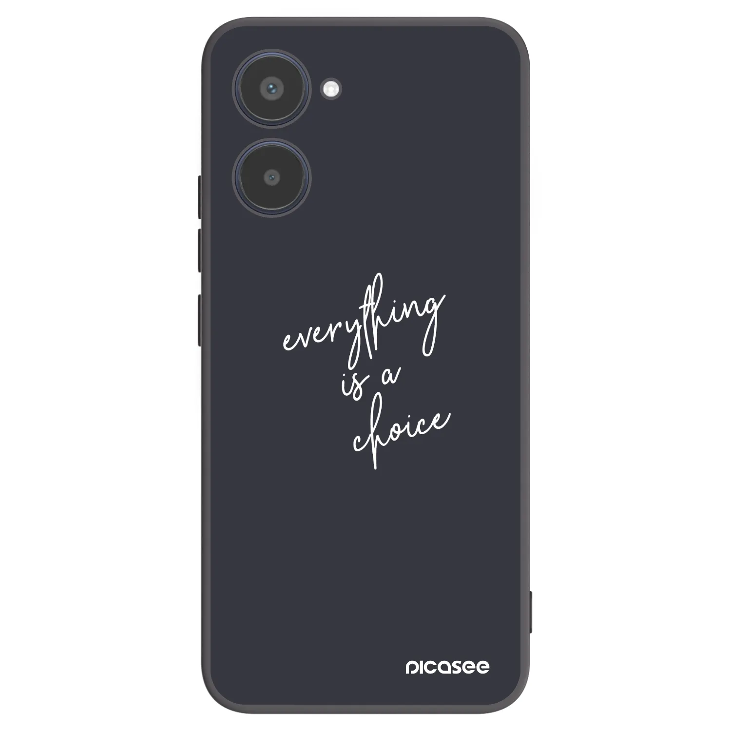 Picasee silikonowe czarne etui na Realme 10 4G - Everything is a choice