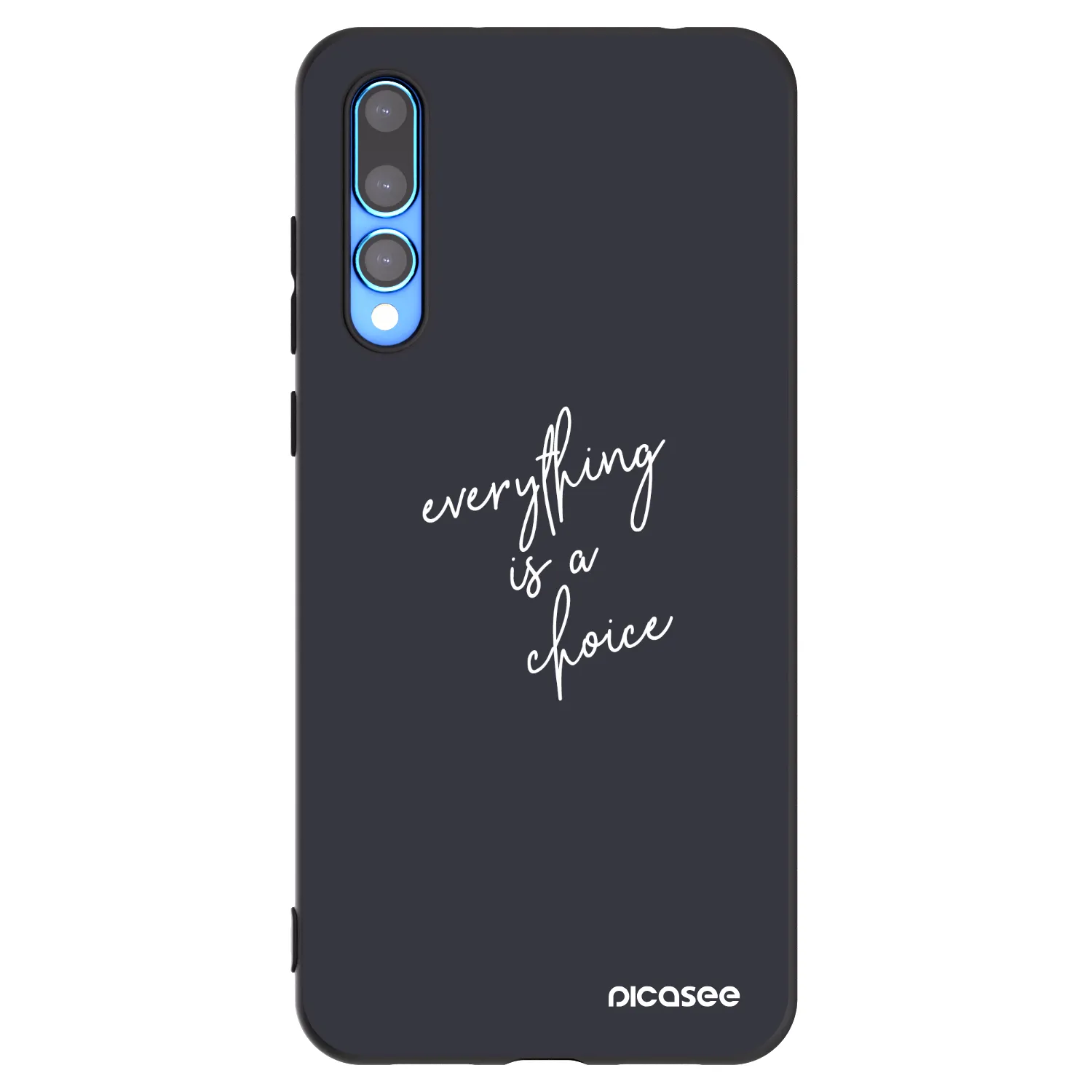 Picasee silikonowe czarne etui na Huawei P20 Pro - Everything is a choice