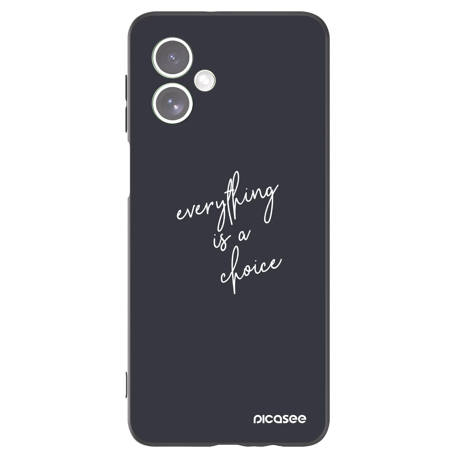 Picasee silikonowe czarne etui na Motorola Moto G54 5G - Everything is a choice