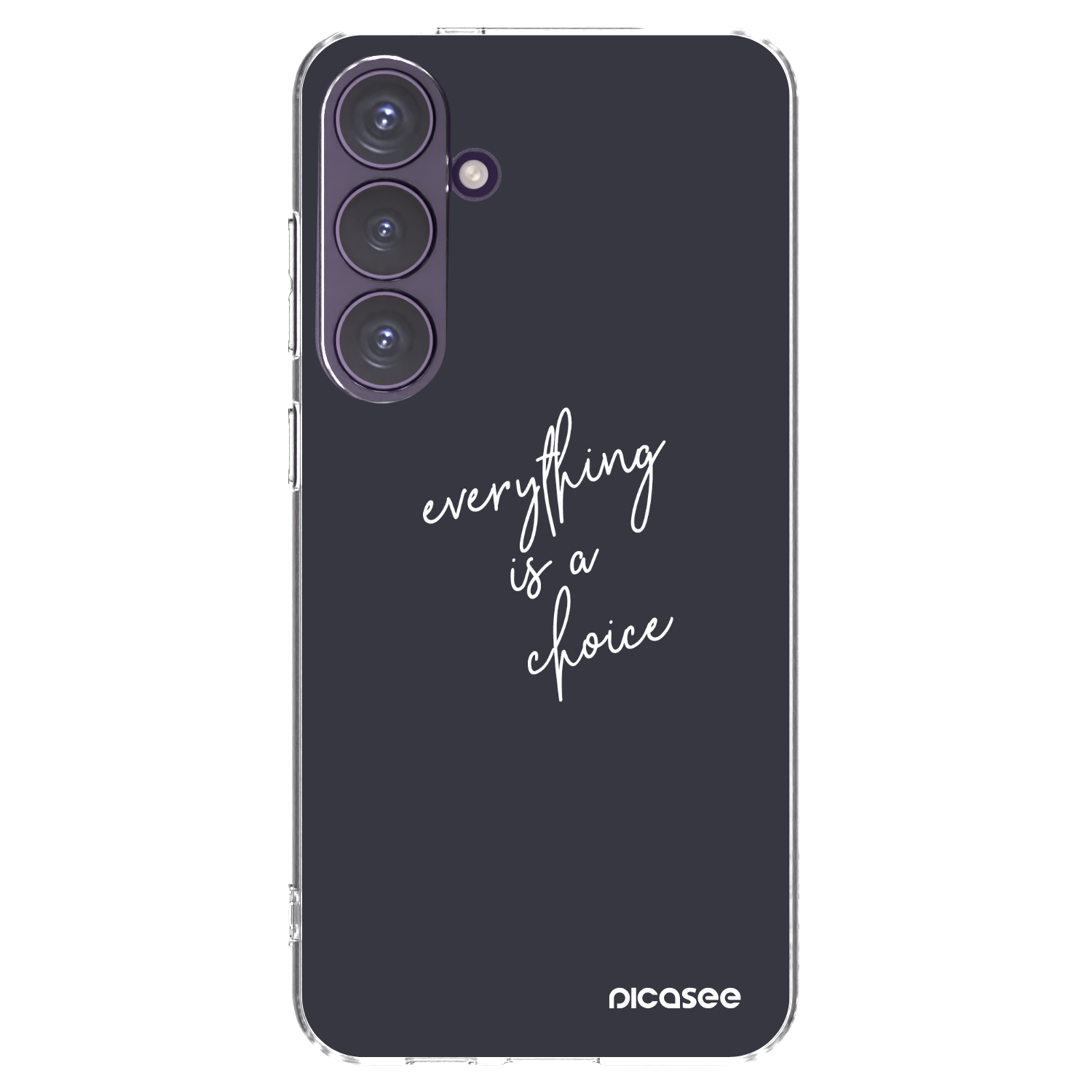 Picasee silikonowe przeźroczyste etui na Samsung Galaxy S24+ S926B 5G - Everything is a choice