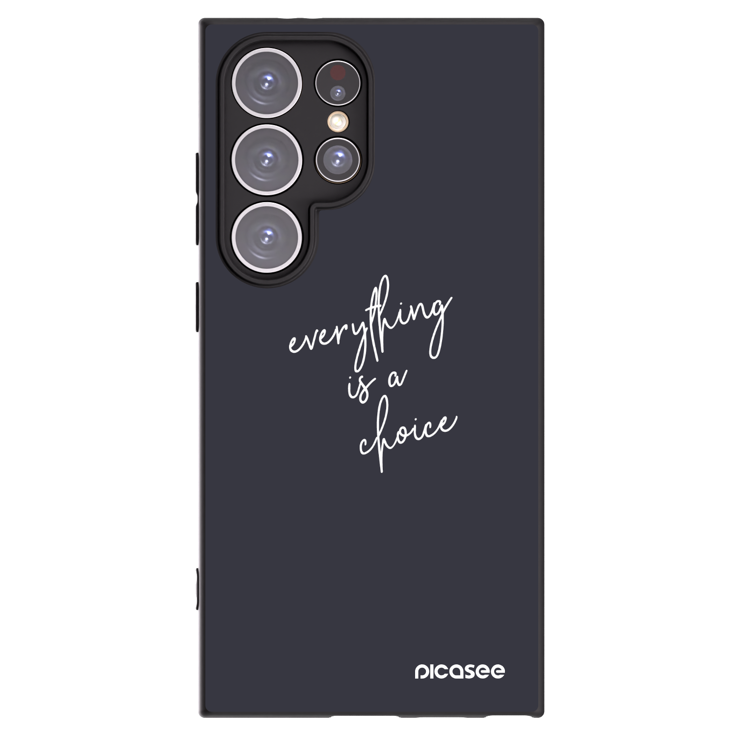 Picasee silikonowe czarne etui na Samsung Galaxy S24 Ultra S928B 5G - Everything is a choice
