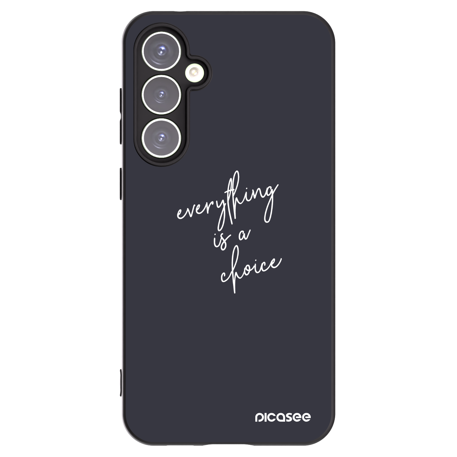 Picasee silikonowe czarne etui na Samsung Galaxy S23 FE S711B - Everything is a choice