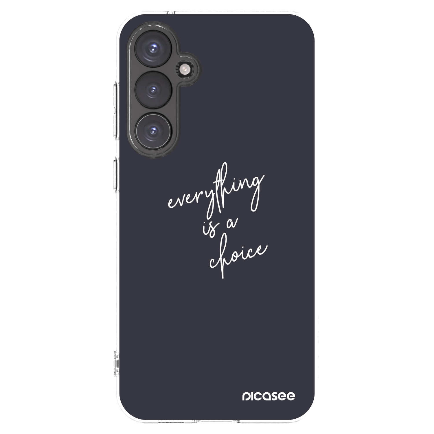 Picasee silikonowe przeźroczyste etui na Samsung Galaxy S23 FE S711B - Everything is a choice