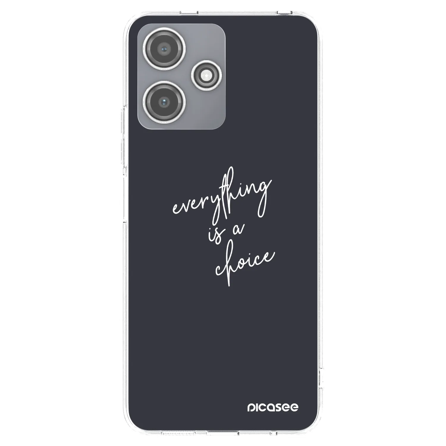 Picasee silikonowe przeźroczyste etui na Xiaomi Redmi 12 5G - Everything is a choice