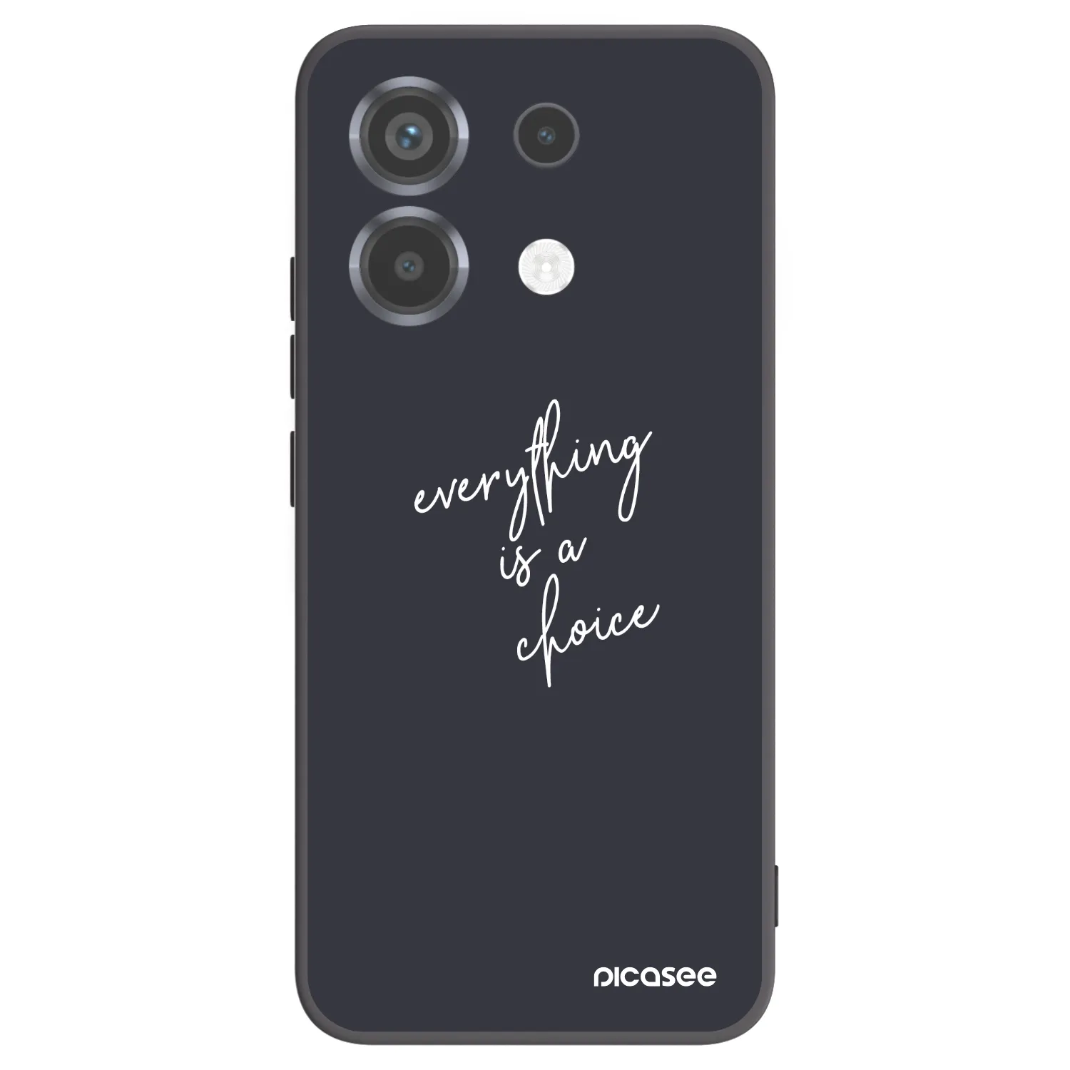 Picasee silikonowe czarne etui na Xiaomi Poco X6 - Everything is a choice