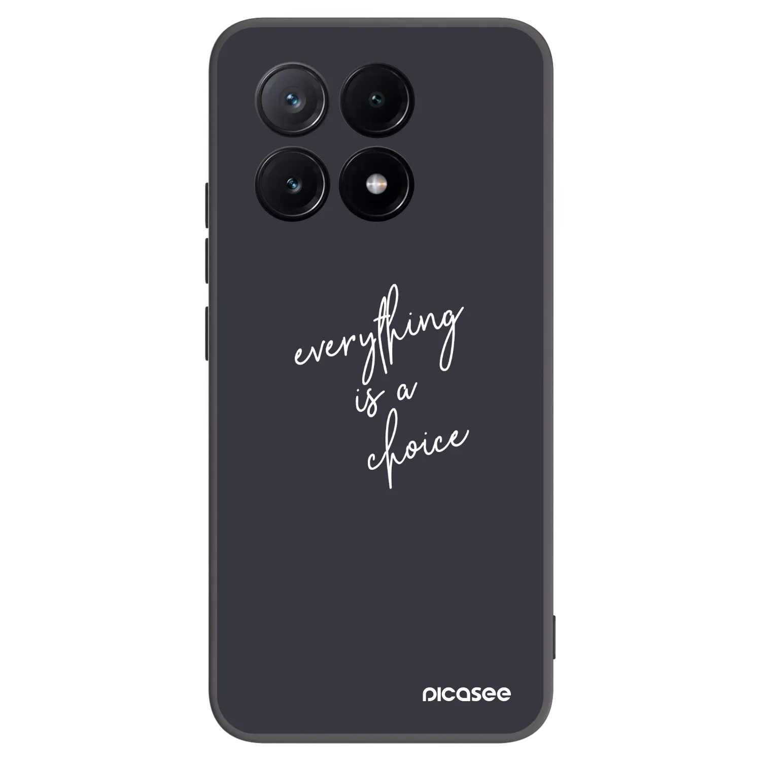 Picasee silikonowe czarne etui na Xiaomi Poco X6 Pro - Everything is a choice