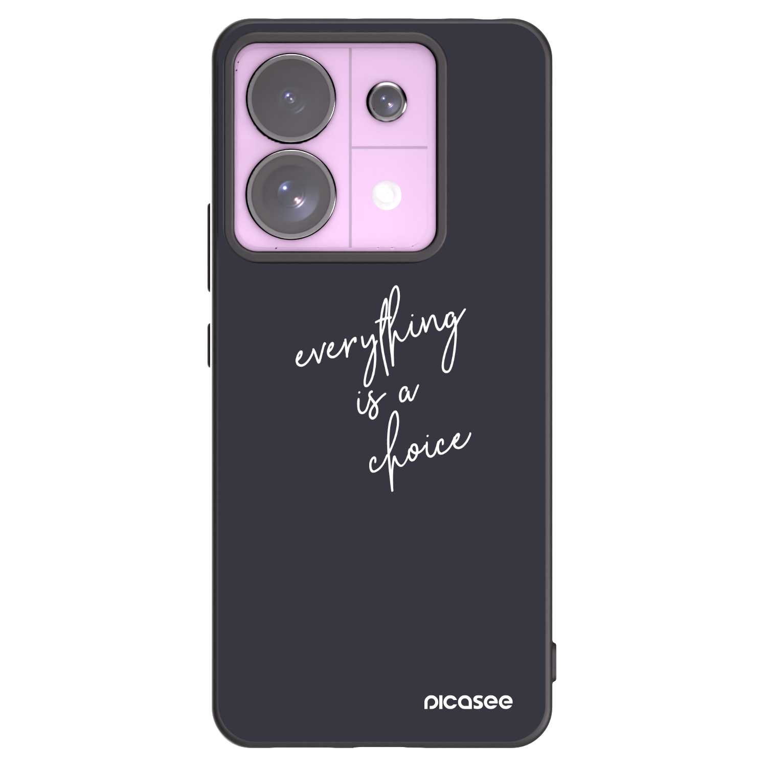 Picasee silikonowe czarne etui na Xiaomi Redmi Note 13 Pro 5G - Everything is a choice