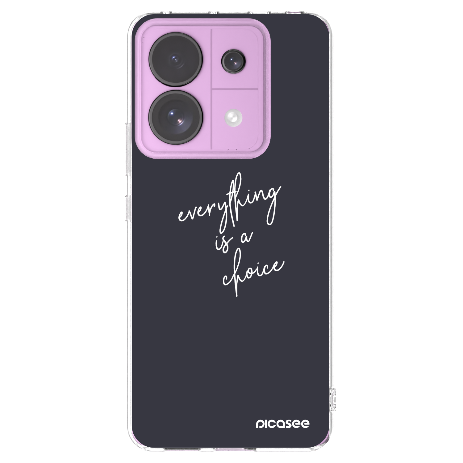 Picasee silikonowe przeźroczyste etui na Xiaomi Redmi Note 13 Pro 5G - Everything is a choice