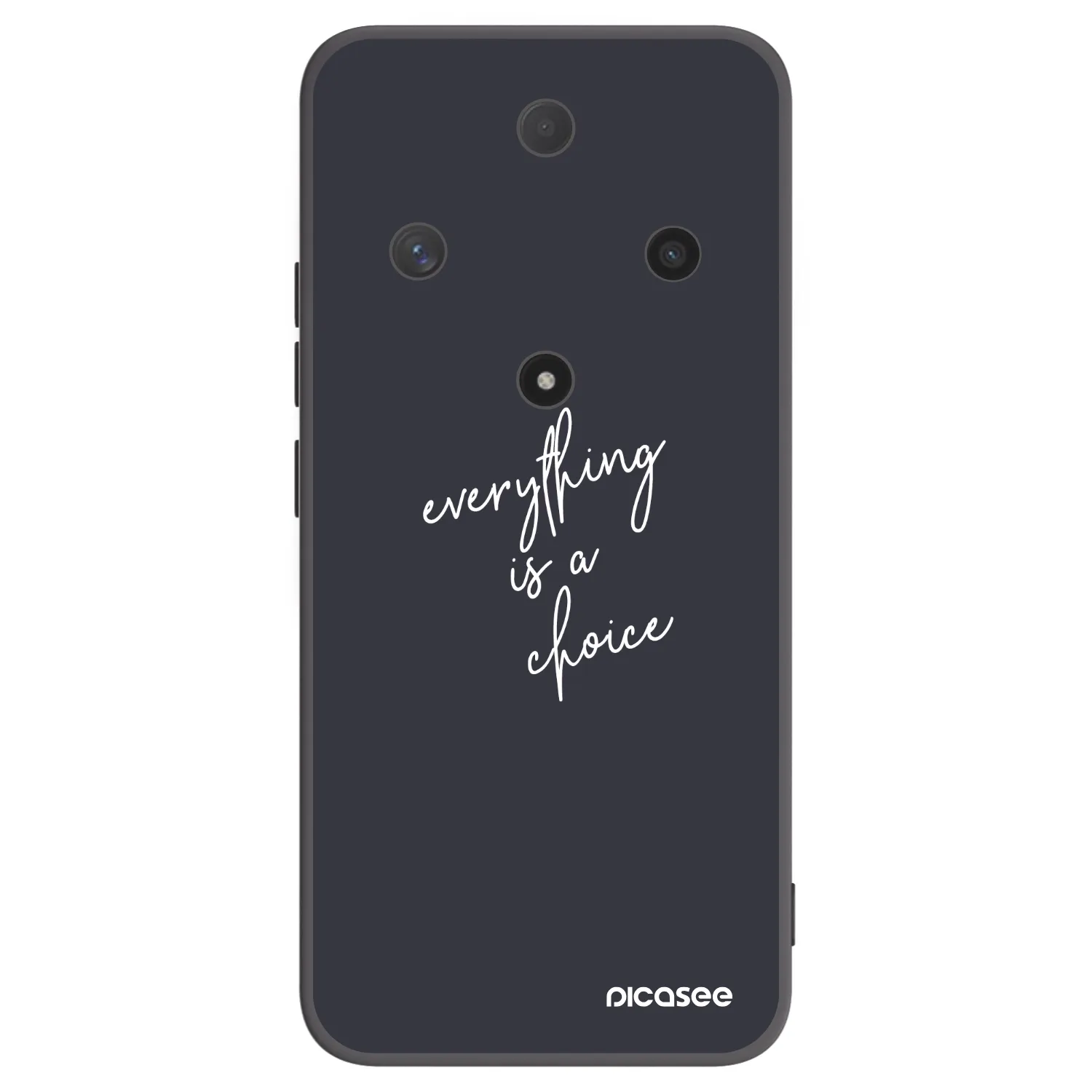 Picasee silikonowe czarne etui na Honor Magic6 Lite 5G - Everything is a choice