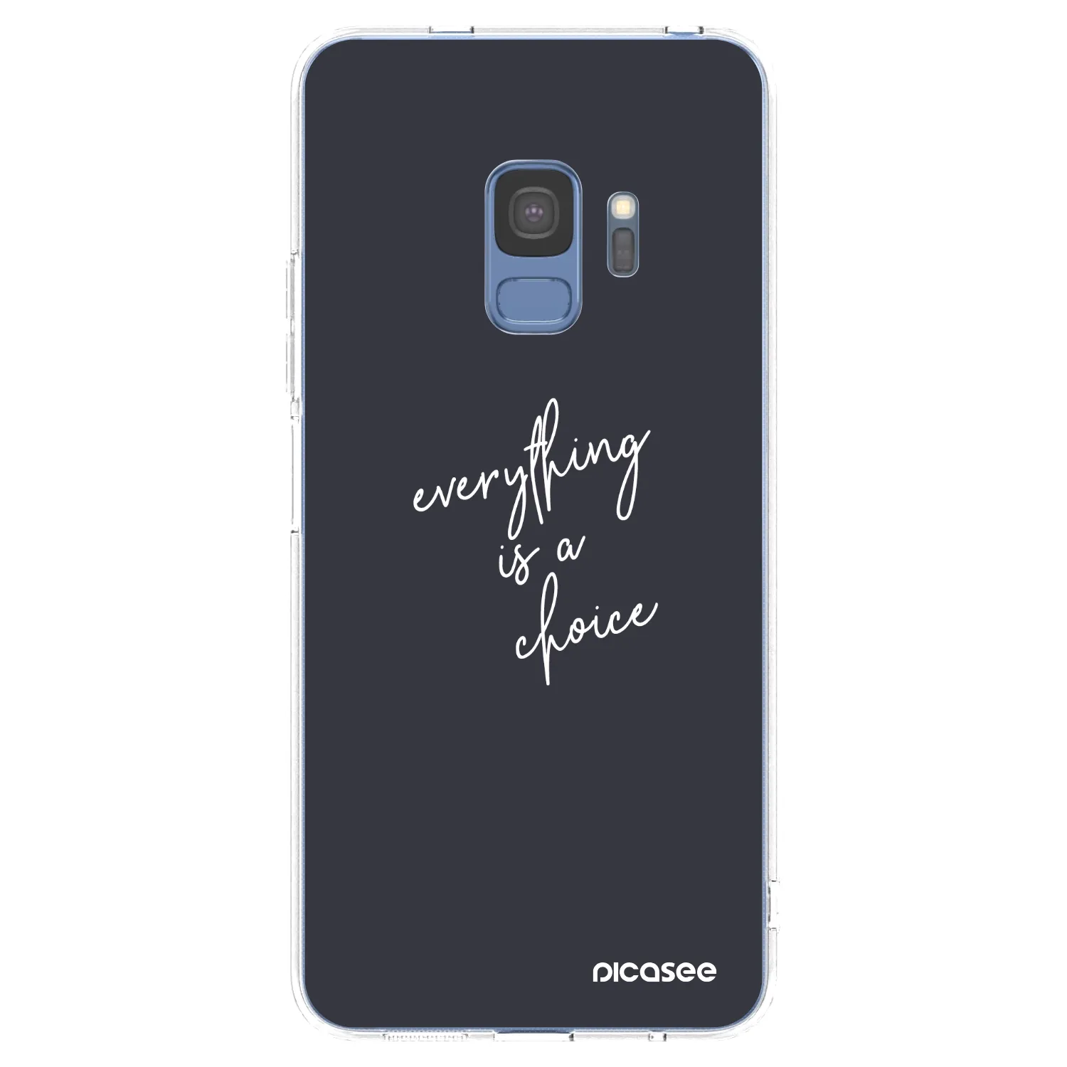 Picasee silikonowe przeźroczyste etui na Samsung Galaxy S9 G960F - Everything is a choice