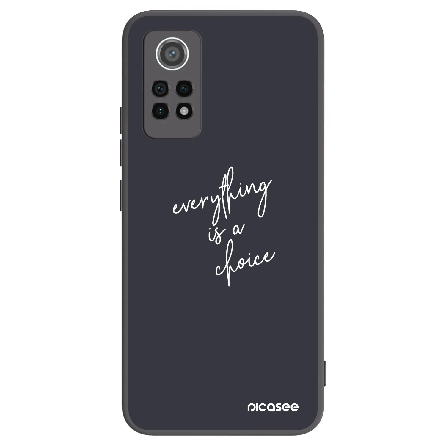 Picasee silikonowe czarne etui na Xiaomi Redmi Note 12 Pro 4G - Everything is a choice