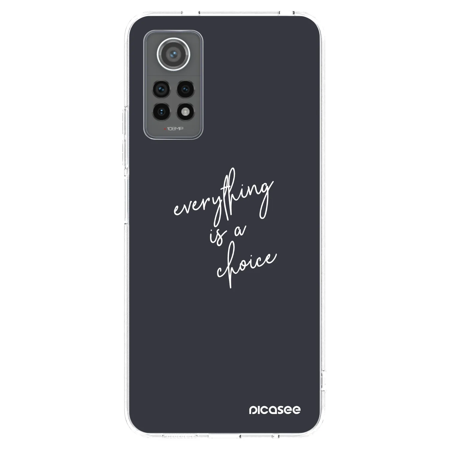 Picasee silikonowe przeźroczyste etui na Xiaomi Redmi Note 12 Pro 4G - Everything is a choice