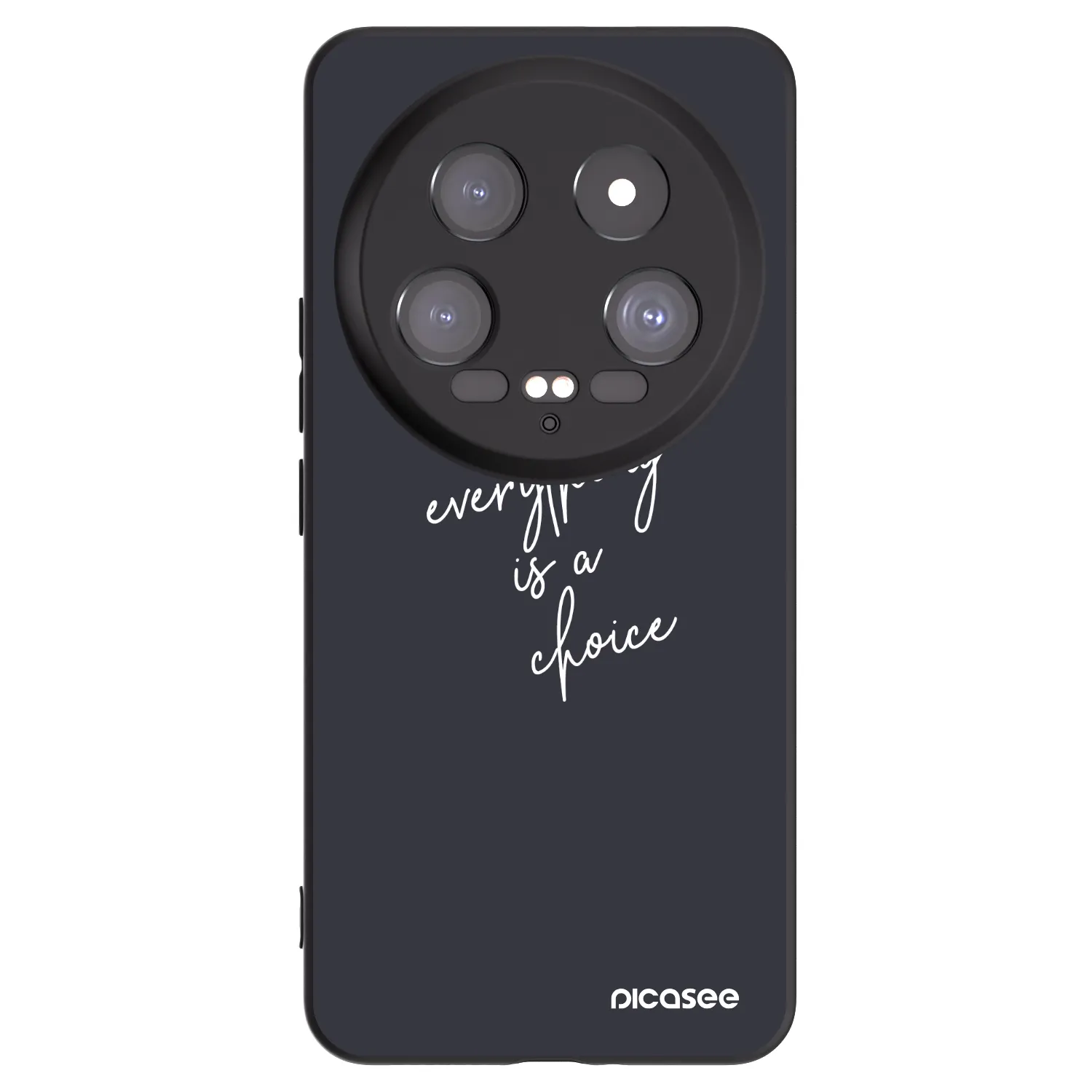 Picasee silikonowe czarne etui na Xiaomi 14 Ultra - Everything is a choice