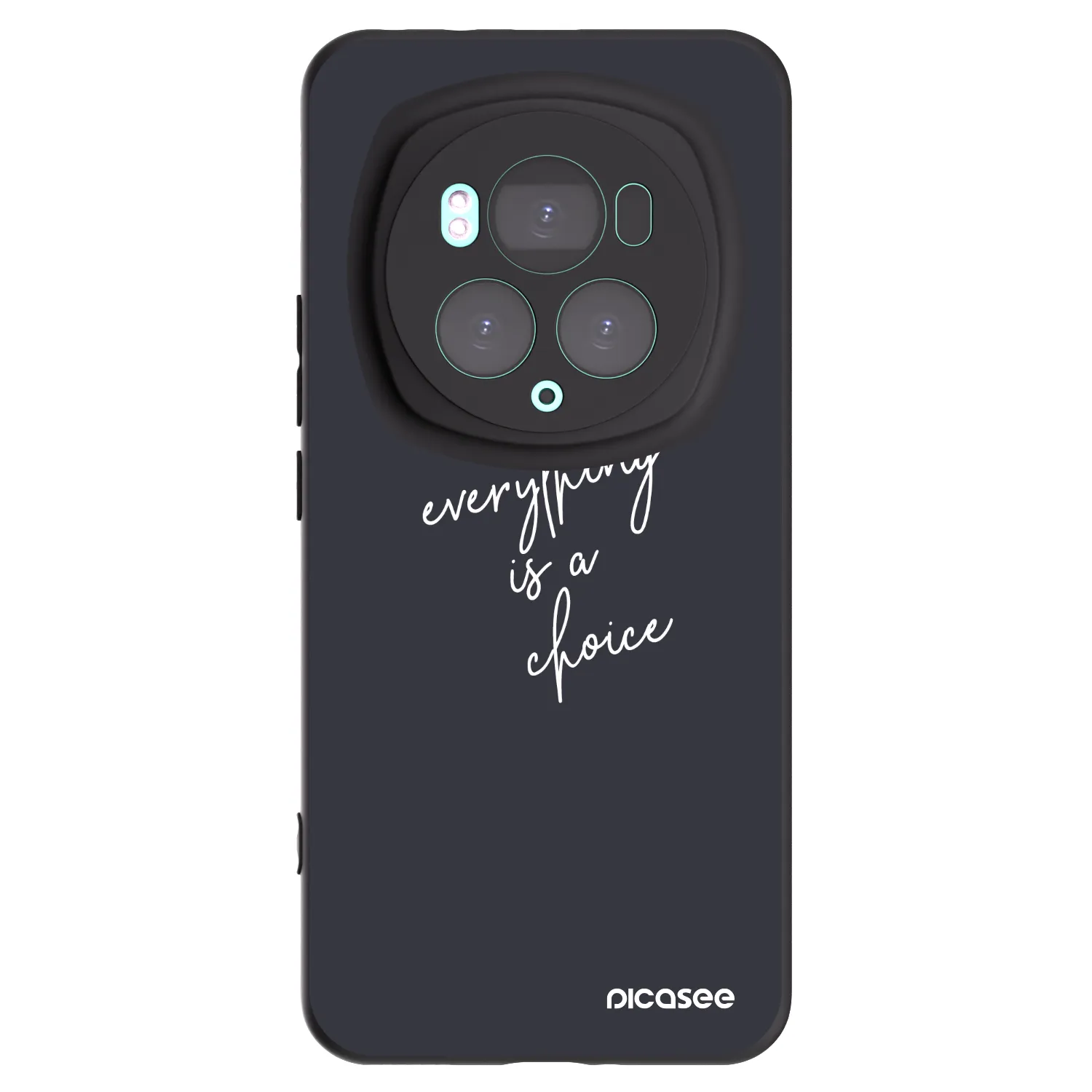 Picasee silikonowe czarne etui na Honor Magic6 Pro - Everything is a choice