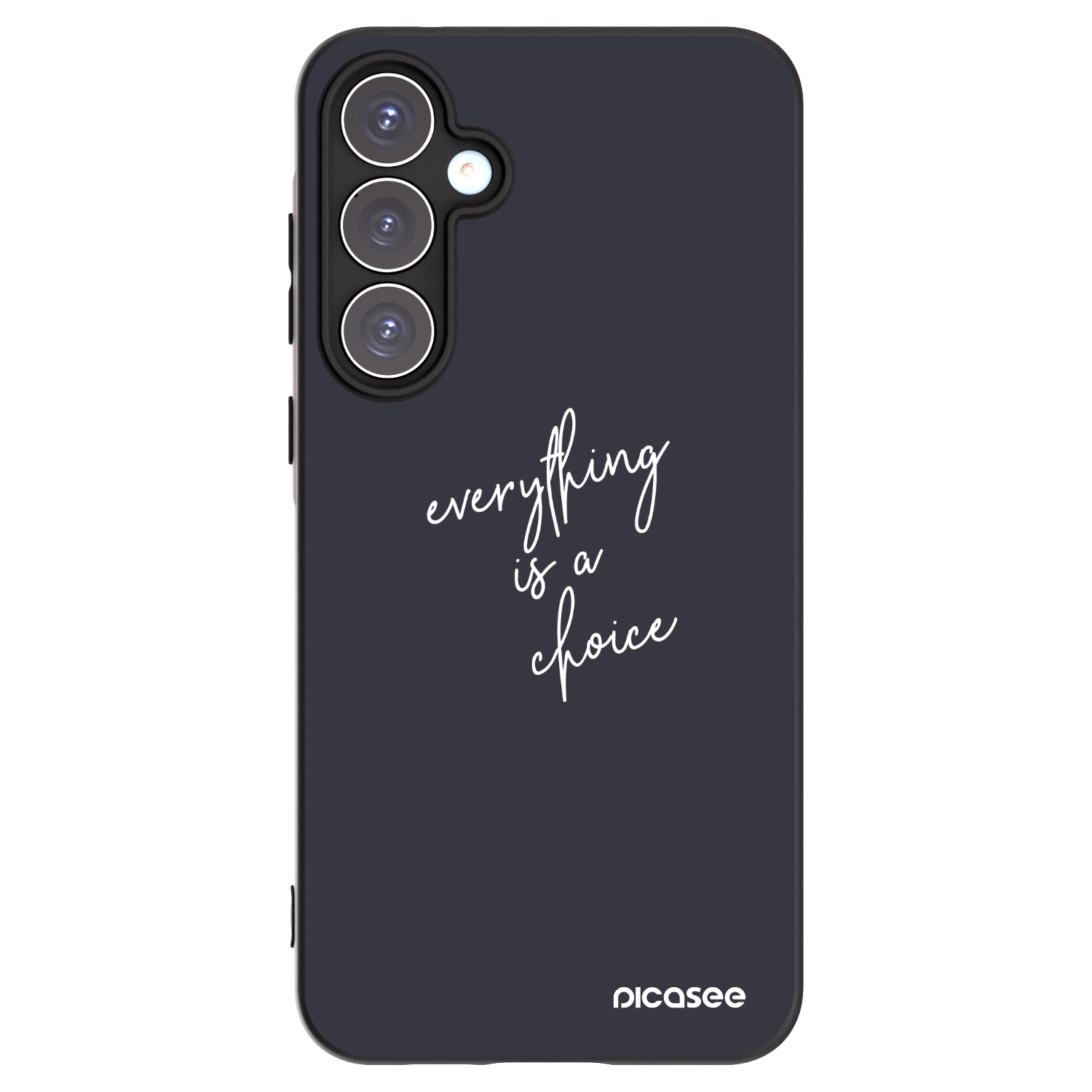 Picasee silikonowe czarne etui na Samsung Galaxy A55 5G A556B - Everything is a choice