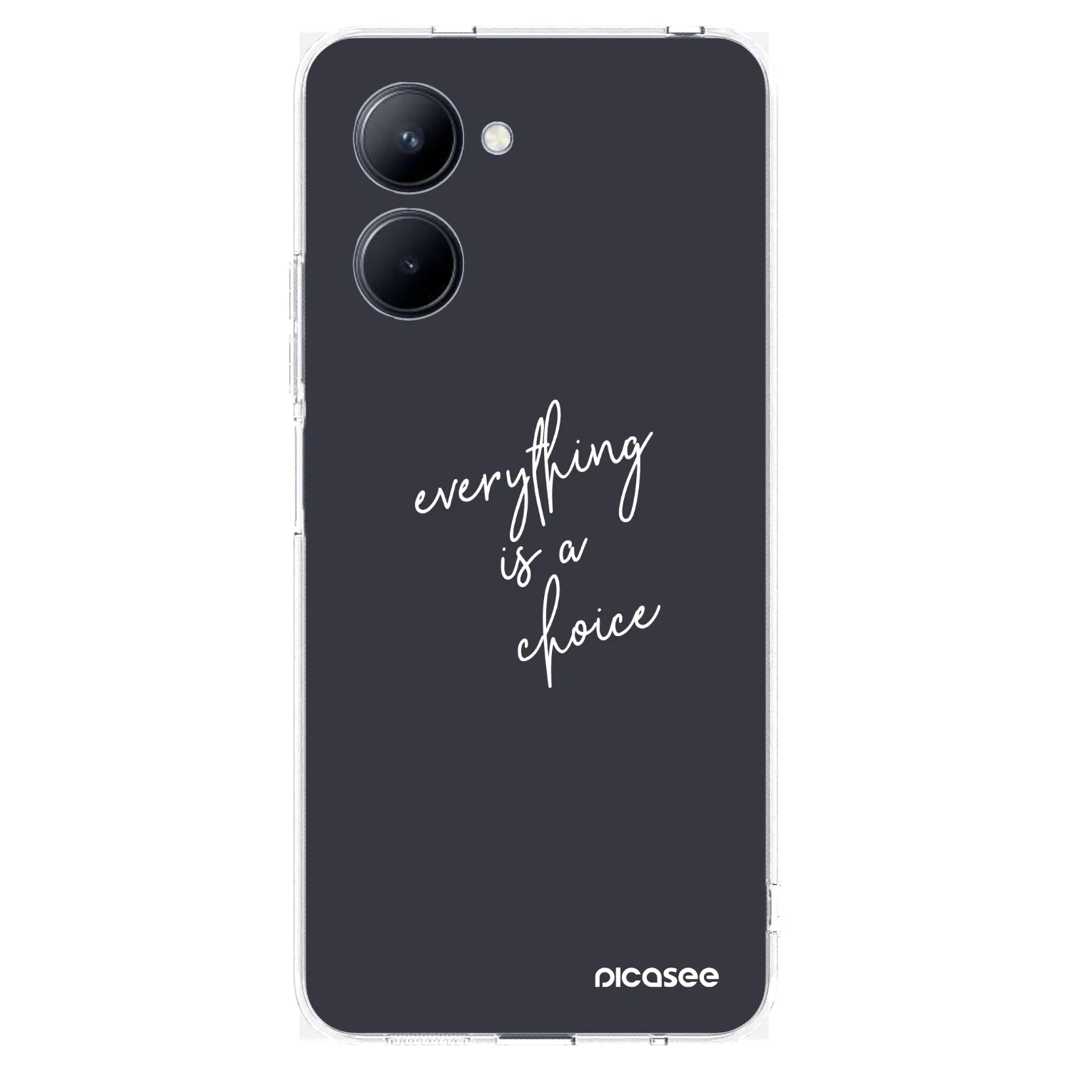 Picasee silikonowe przeźroczyste etui na Realme C33 (2023) - Everything is a choice