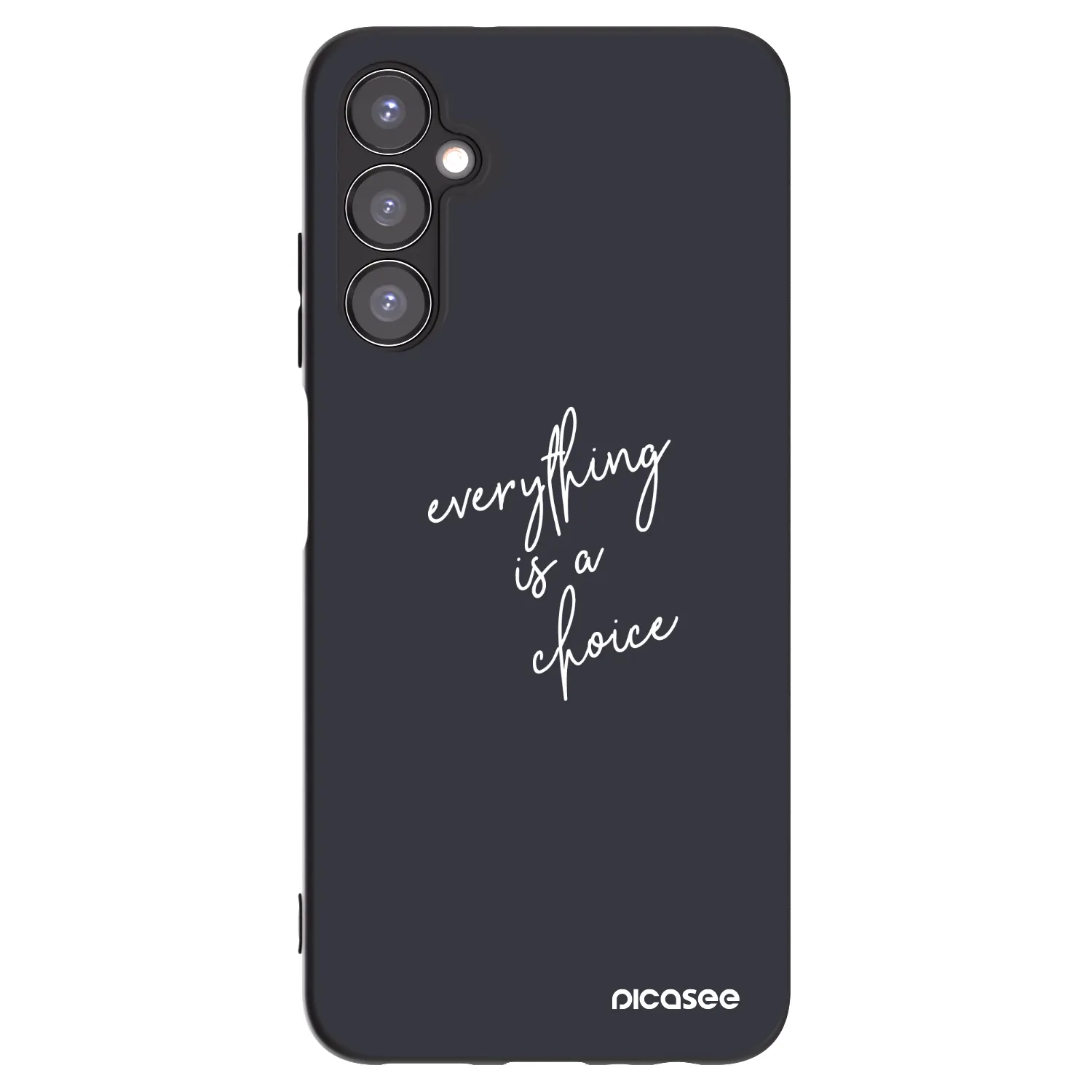 Picasee silikonowe czarne etui na Samsung Galaxy A05s A057G - Everything is a choice