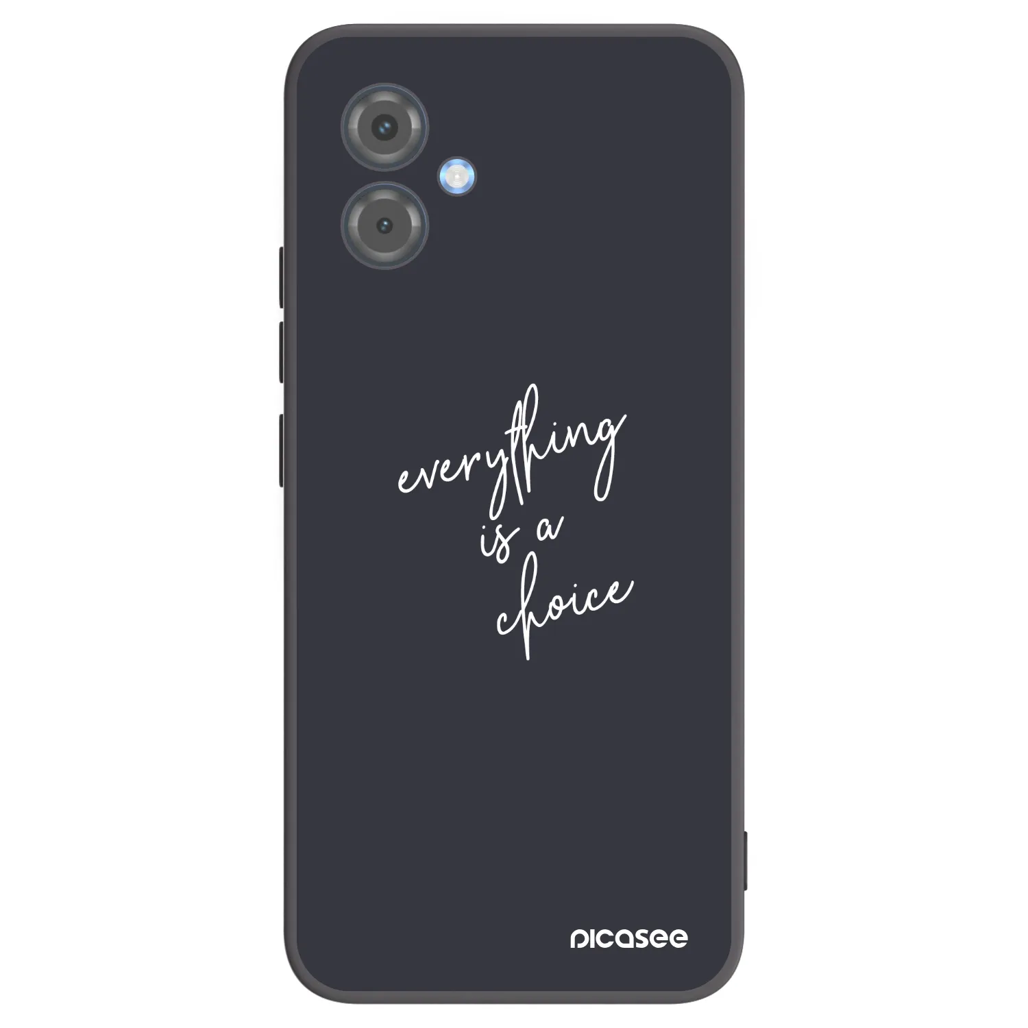 Picasee silikonowe czarne etui na Motorola Moto G14 - Everything is a choice
