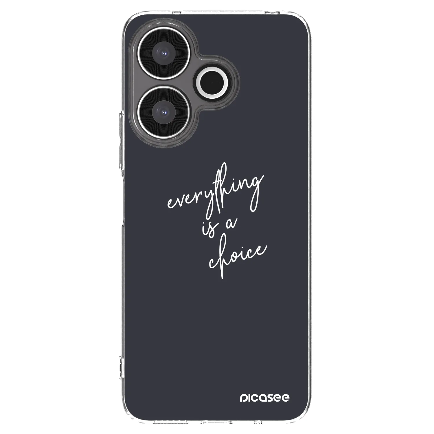 Picasee silikonowe przeźroczyste etui na Xiaomi Redmi 13 4G - Everything is a choice