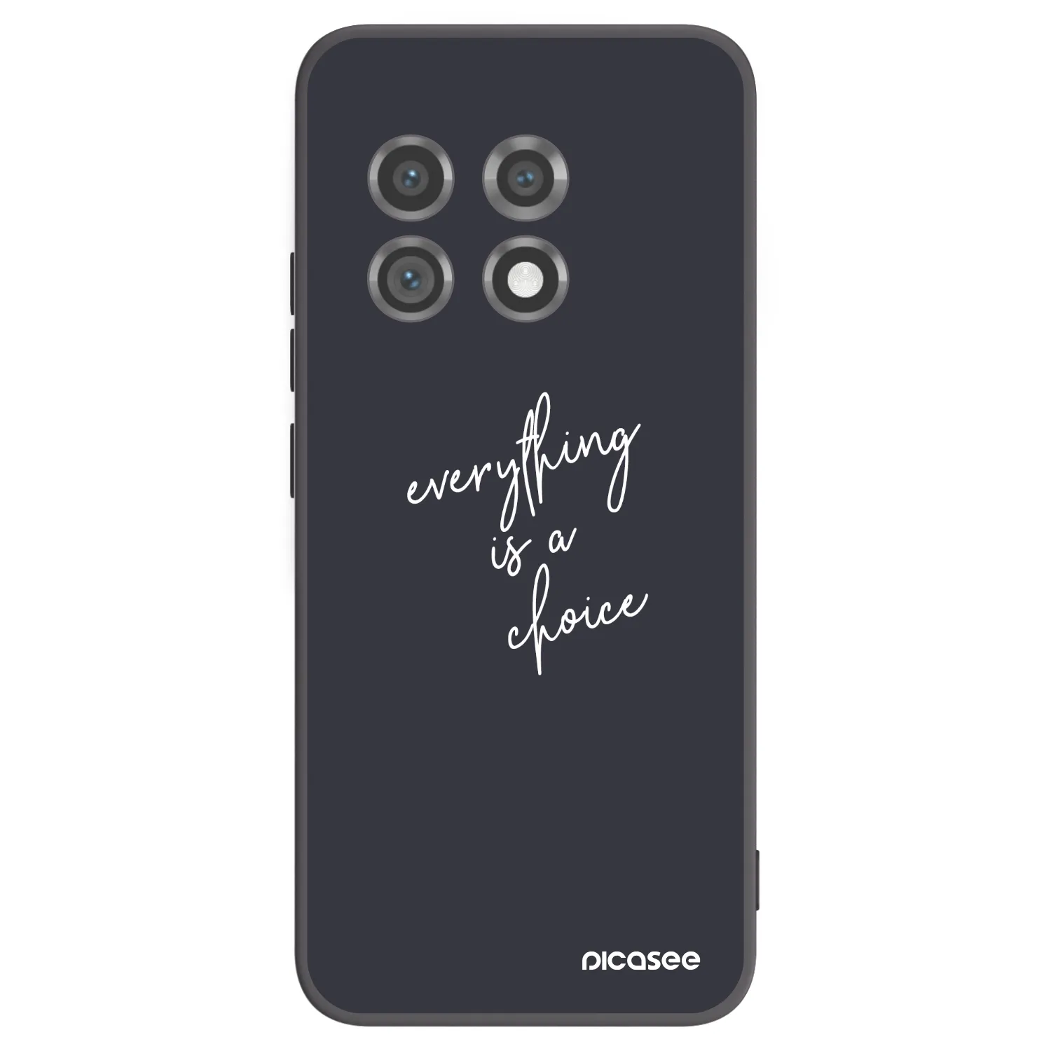 Picasee silikonowe czarne etui na OnePlus 11 5G - Everything is a choice
