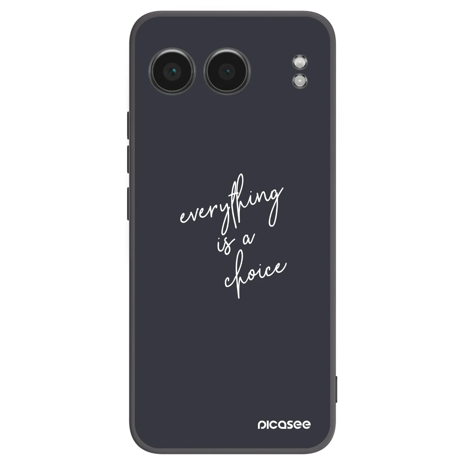 Picasee silikonowe czarne etui na OnePlus Nord 4 - Everything is a choice