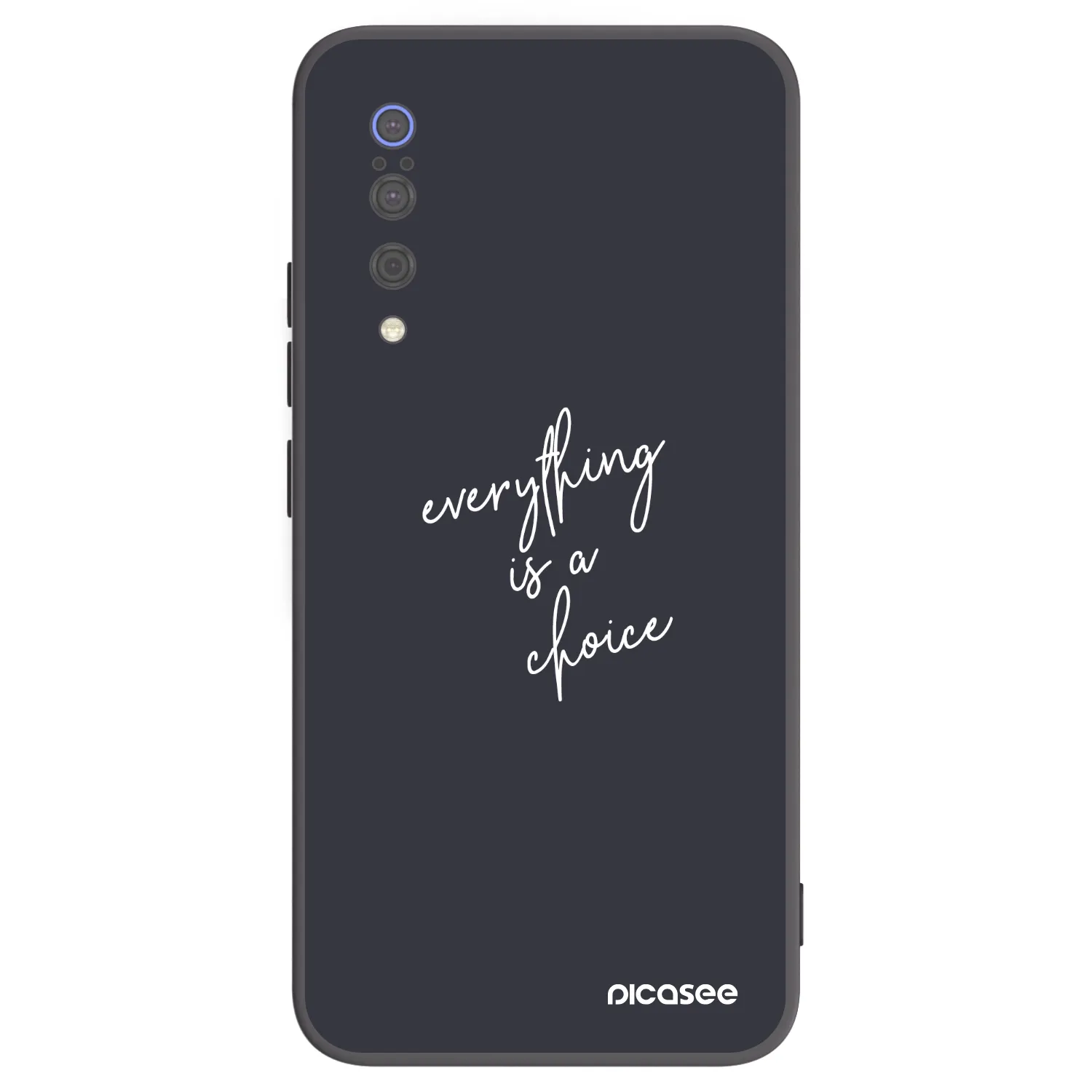 Picasee silikonowe czarne etui na Xiaomi Mi 9 - Everything is a choice