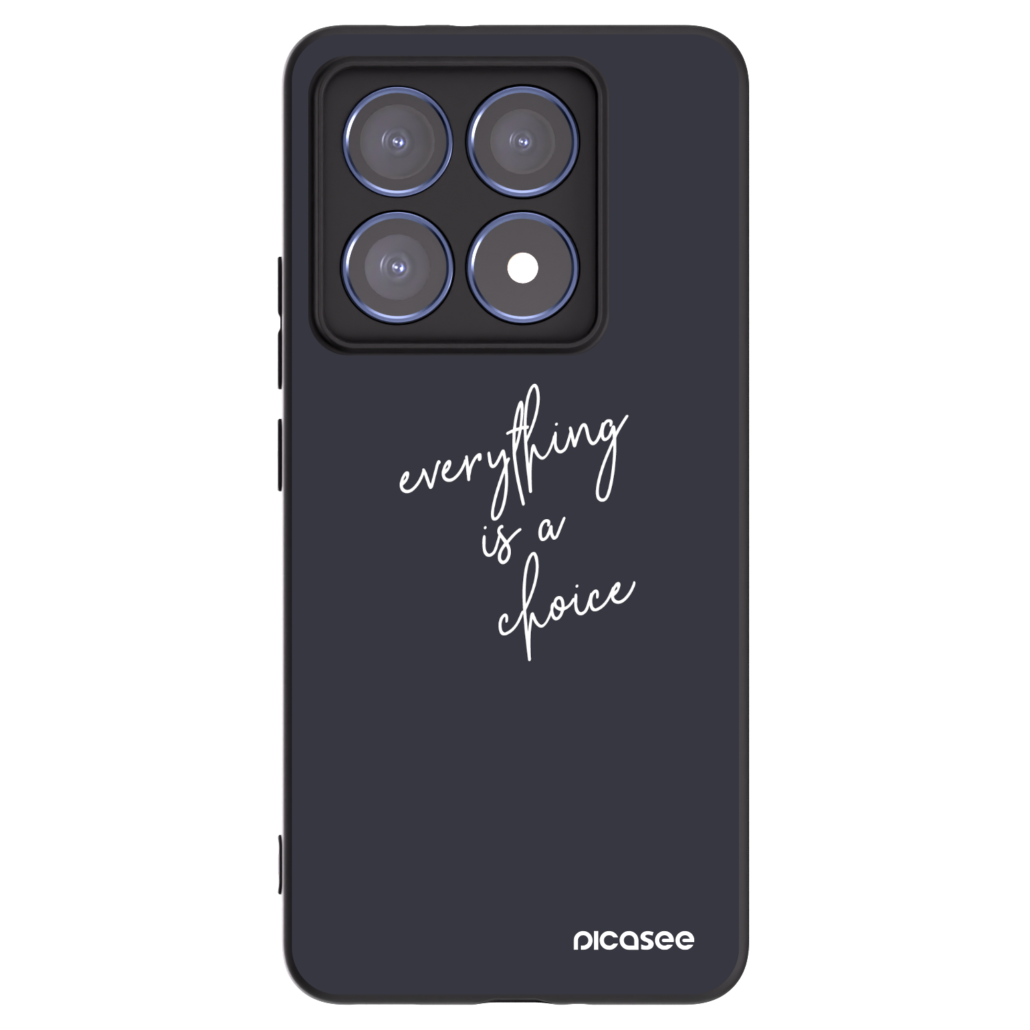 Picasee silikonowe czarne etui na Xiaomi 14T Pro - Everything is a choice