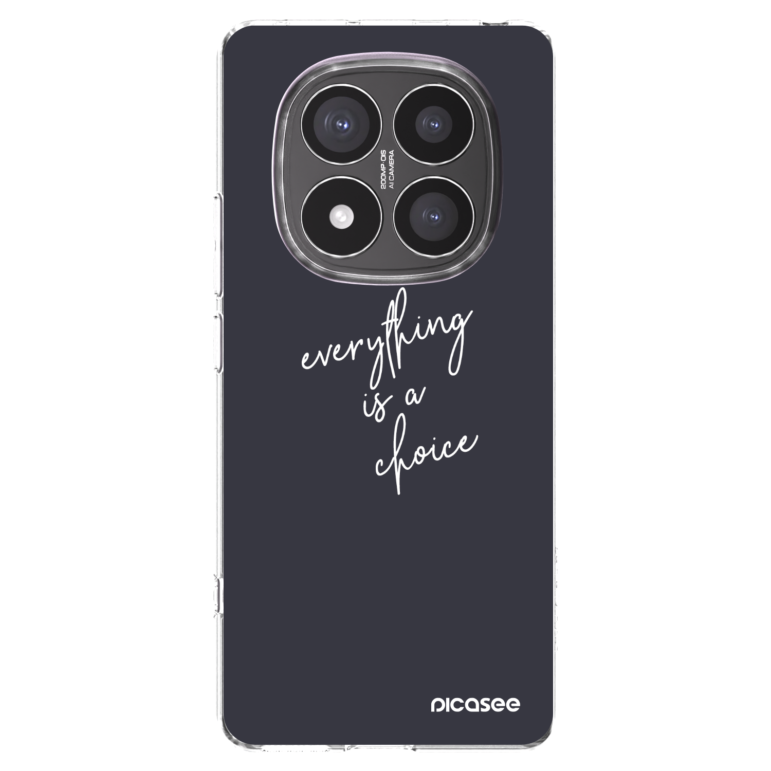 Picasee silikonowe przeźroczyste etui na Xiaomi Redmi Note 14 Pro+ 5G - Everything is a choice