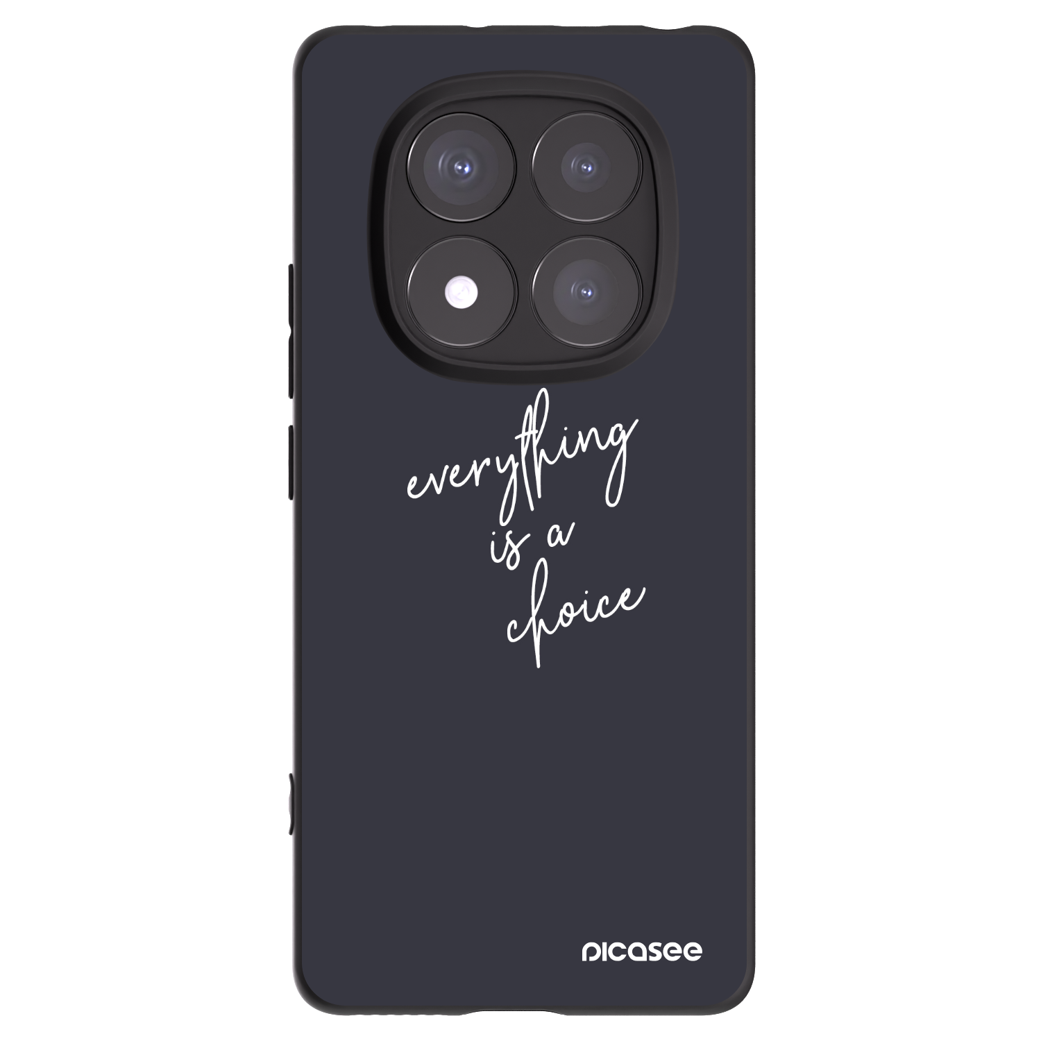 Picasee silikonowe czarne etui na Xiaomi Redmi Note 14 Pro 5G - Everything is a choice