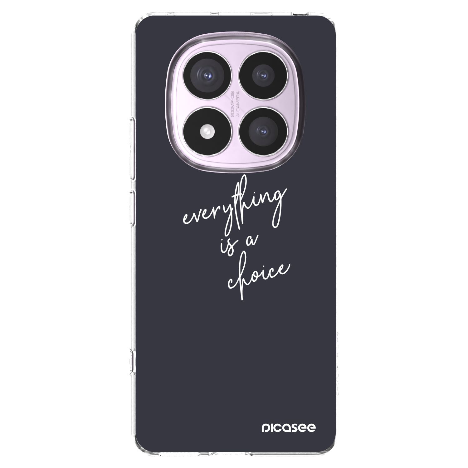 Picasee silikonowe przeźroczyste etui na Xiaomi Redmi Note 14 Pro 5G - Everything is a choice