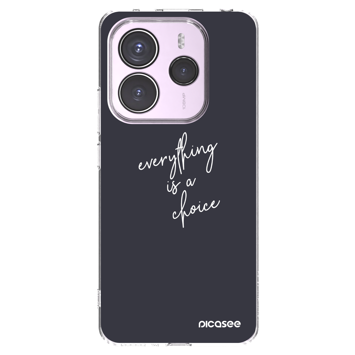 Picasee silikonowe przeźroczyste etui na Xiaomi Redmi Note 14 5G - Everything is a choice