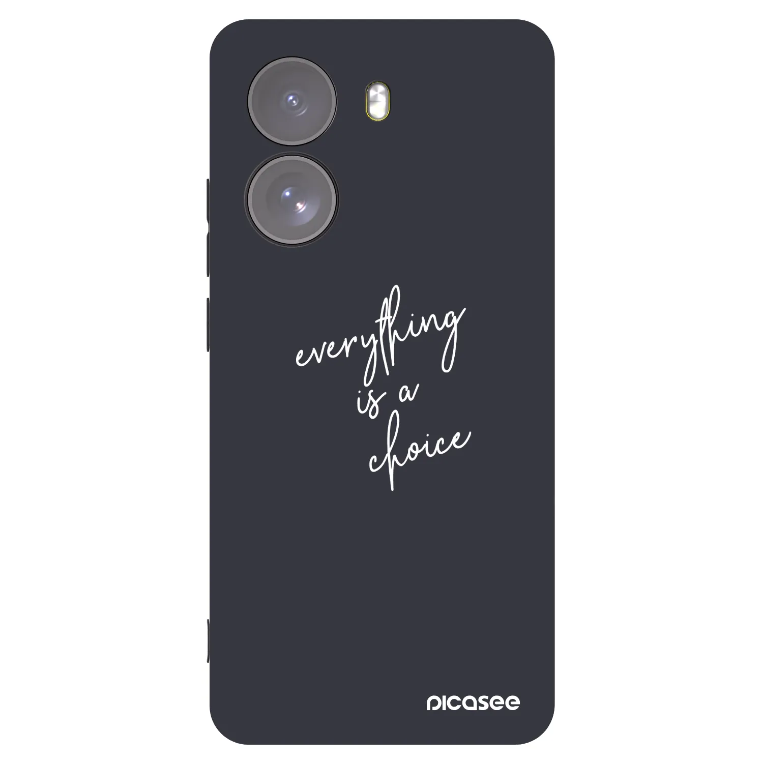 Picasee silikonowe czarne etui na Xiaomi Poco X7 - Everything is a choice